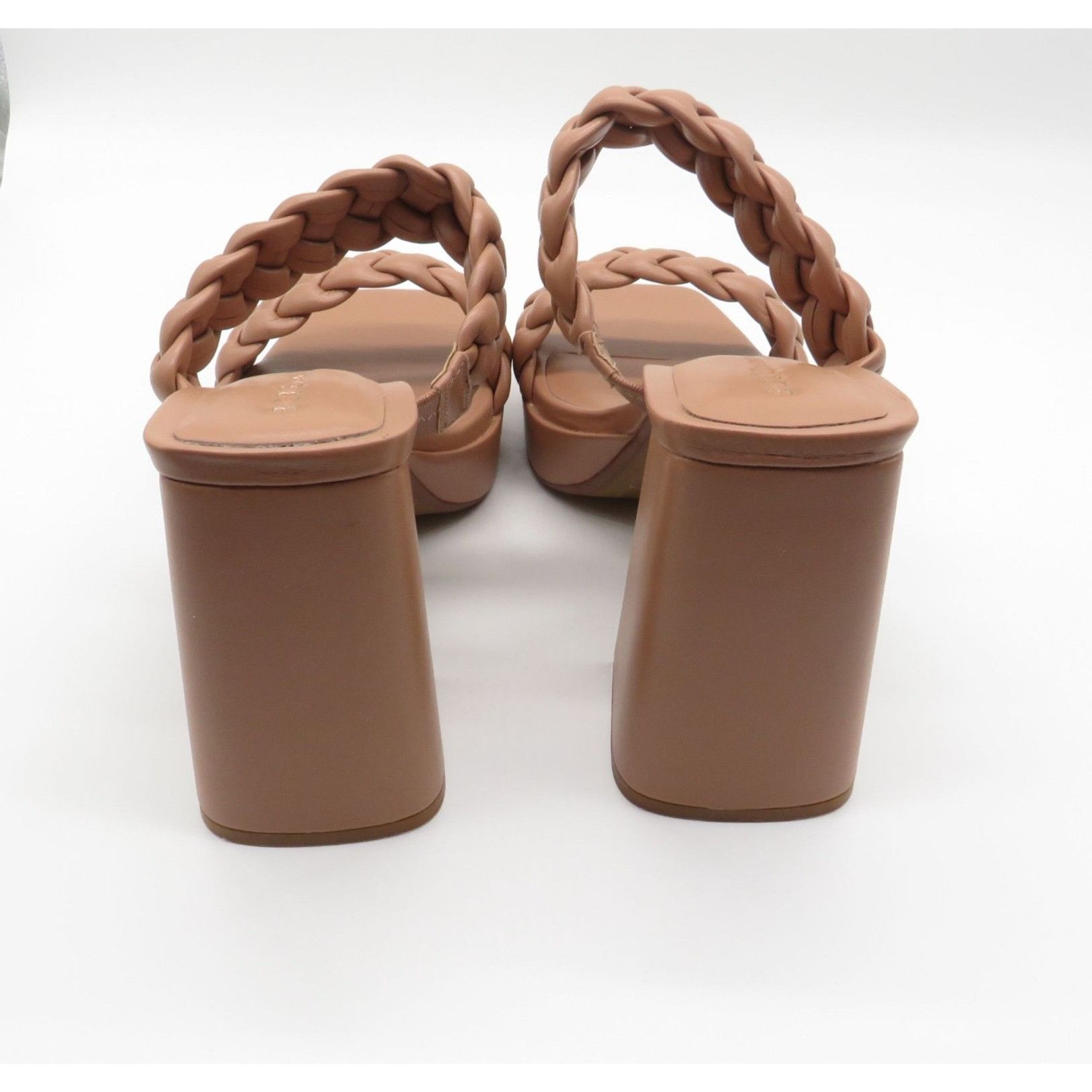 Other BCBG Generation Women's Tan Braided Strap Block Heel Sandals Size US 10 / IT 40 - 4 Thumbnail