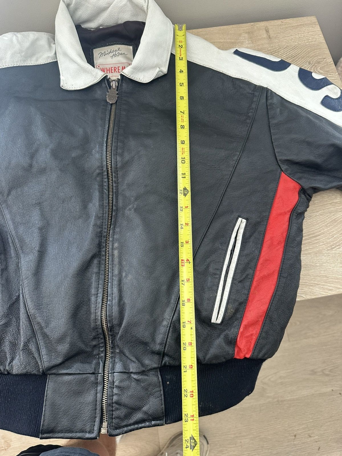 Vintage Vintage USA Leather Bomber Jacket Size US M / EU 48-50 / 2 - 7 Thumbnail