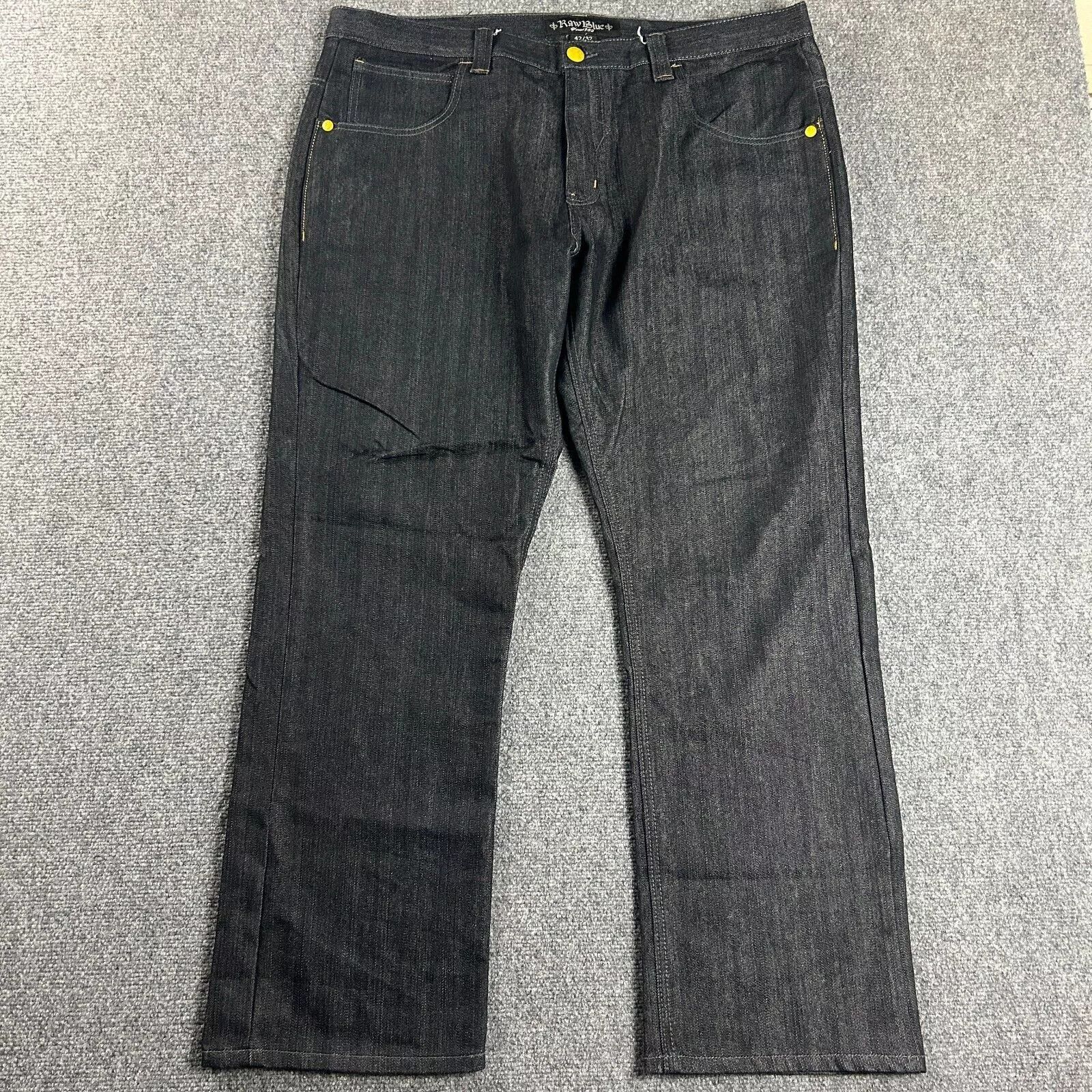 Other Raw Blue Jeans Mens 42/32 Denim Straight Leg Cotton Blend Size US 42 / EU 58 - 1 Thumbnail