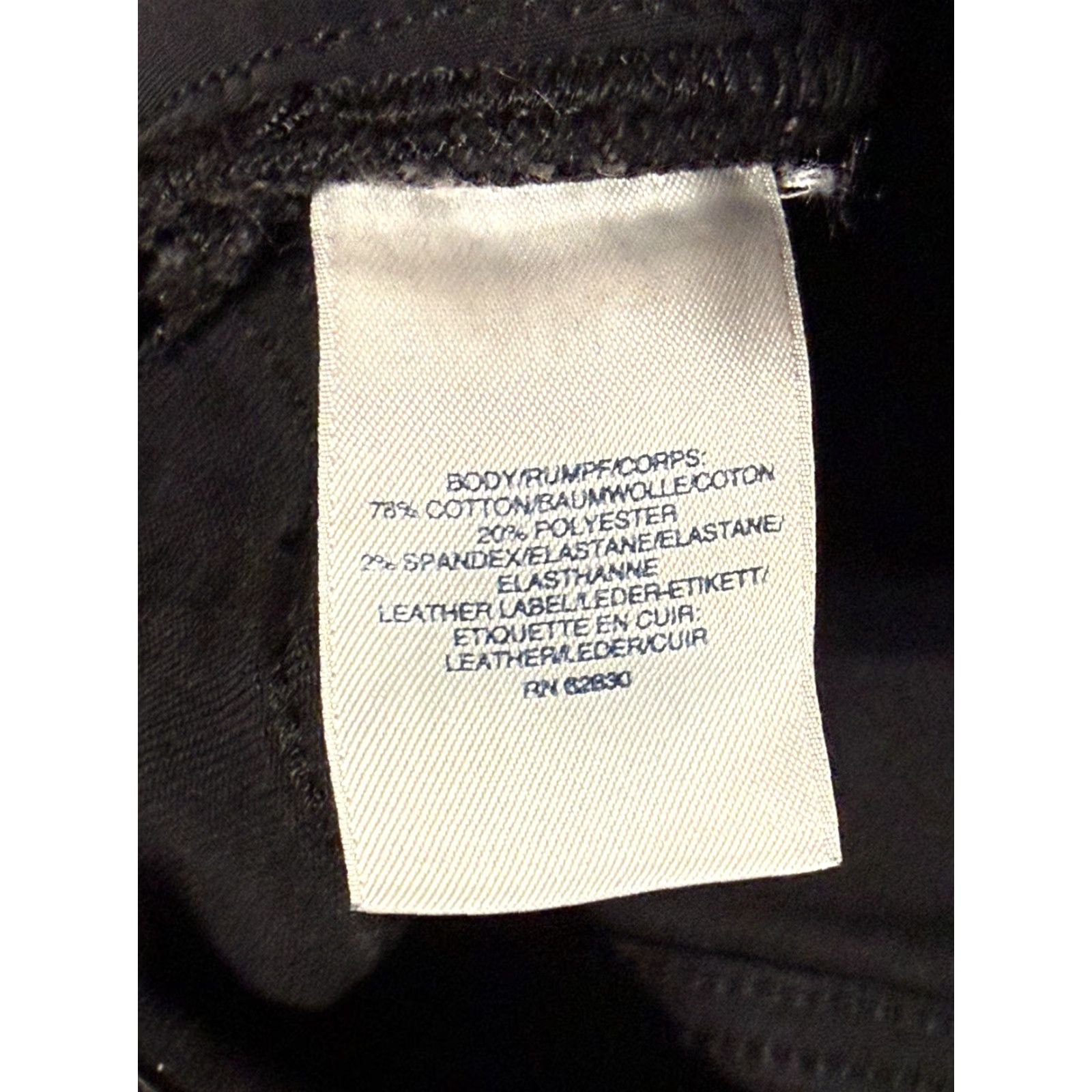 Lands' End Lands' End Jeans Women's 16 Black Denim Skinny Dark Wash High Rise Regular Size 16 5-Pocket Design Womens Size 38" / US 16 / IT 52 - 6 Thumbnail