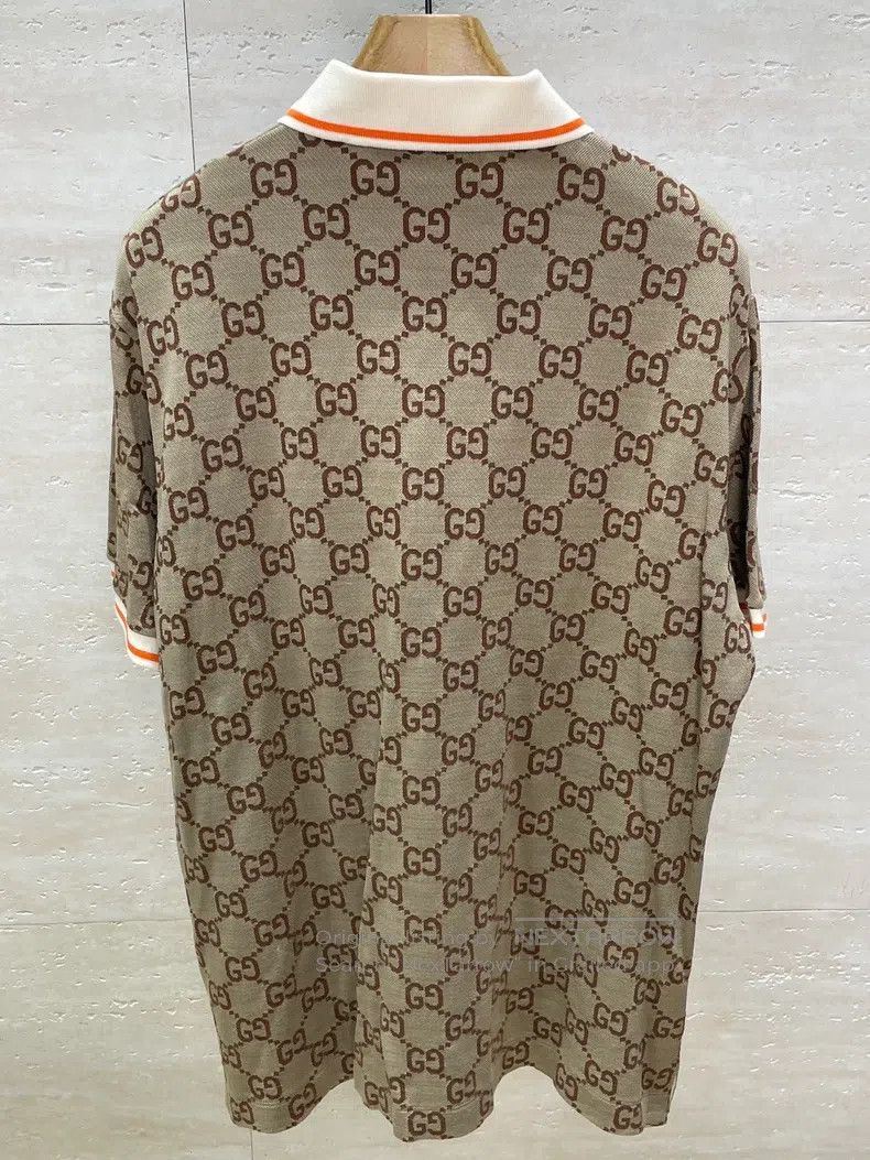 Gucci Gucci Full Print Polo Shirt Size US L / EU 52-54 / 3 - 2 Thumbnail