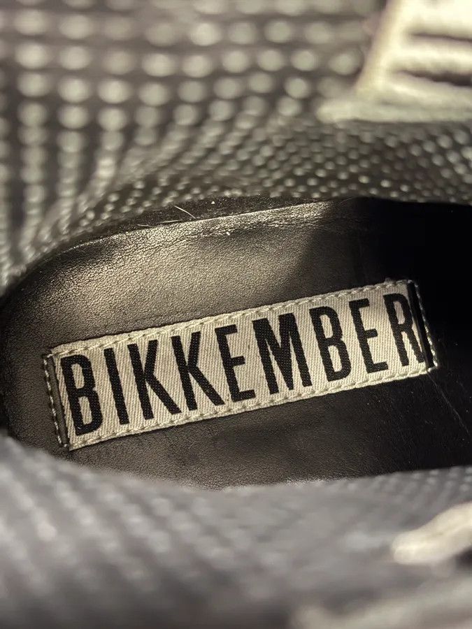 Dirk Bikkembergs Bikkembergs Black Woven Embossed Leather Boots Size US 7 / IT 37 - 8 Thumbnail
