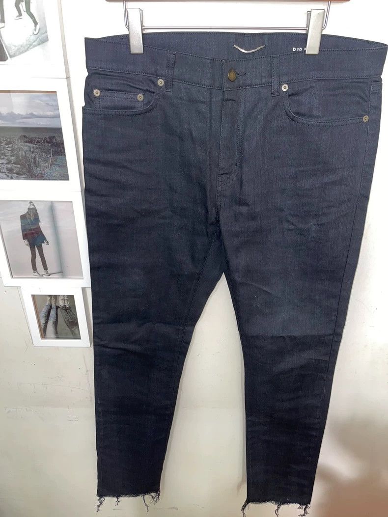 Saint Laurent Paris Saint Laurent D10 Frayed Denim Pants Size US 34 / EU 50 - 1 Thumbnail