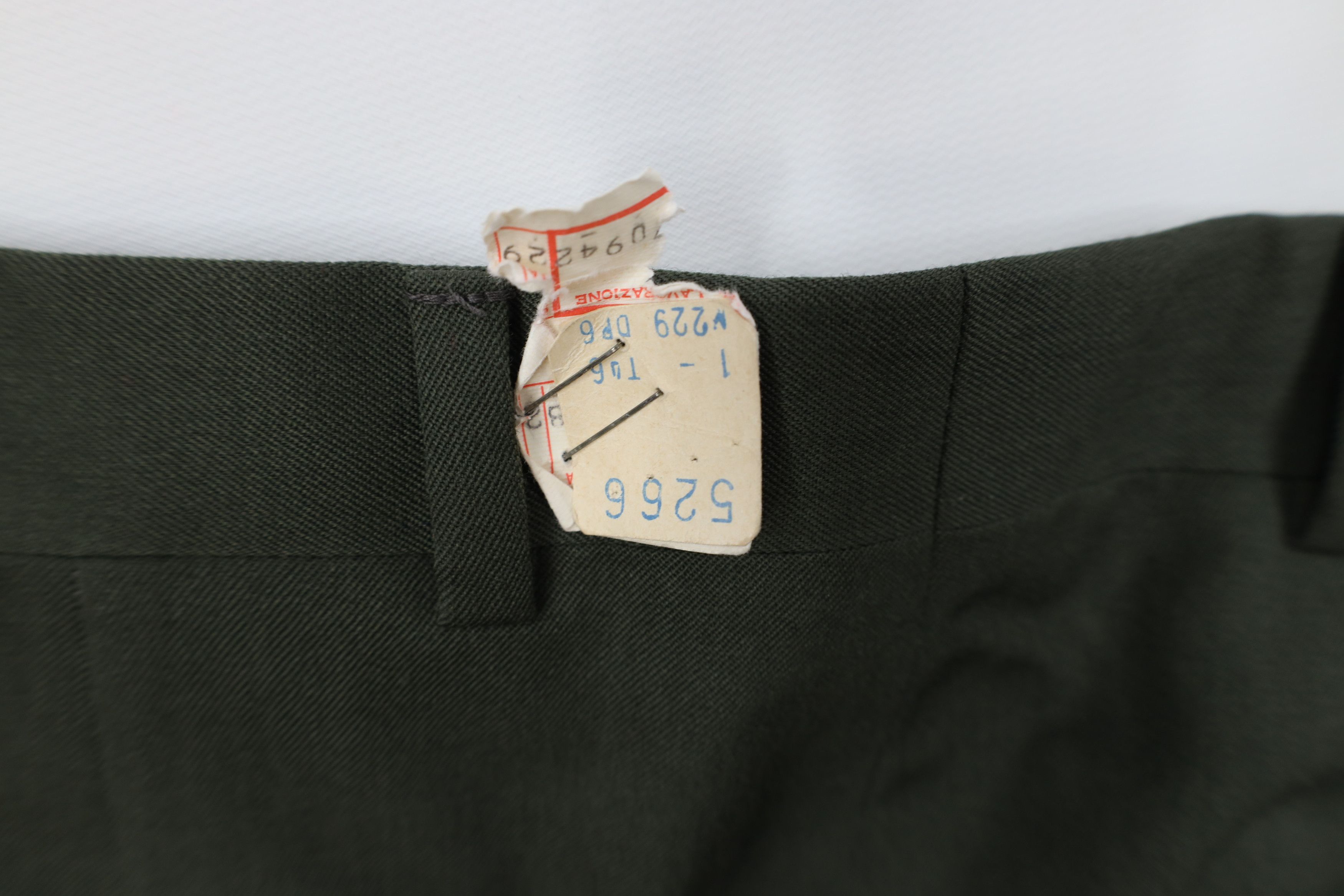 Vintage Deadstock Vintage 30s 40s Rockabilly Gabardine Pants Green Size US 30 / EU 46 - 13 Thumbnail