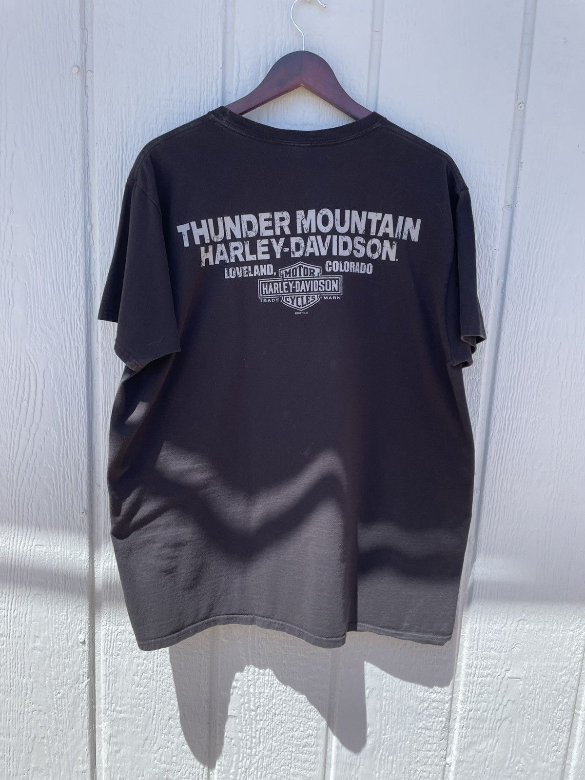 Harley Davidson Vintage 2000s Harley Davidson thunder black xl t-shirt Size US XL / EU 56 / 4 - 7 Thumbnail