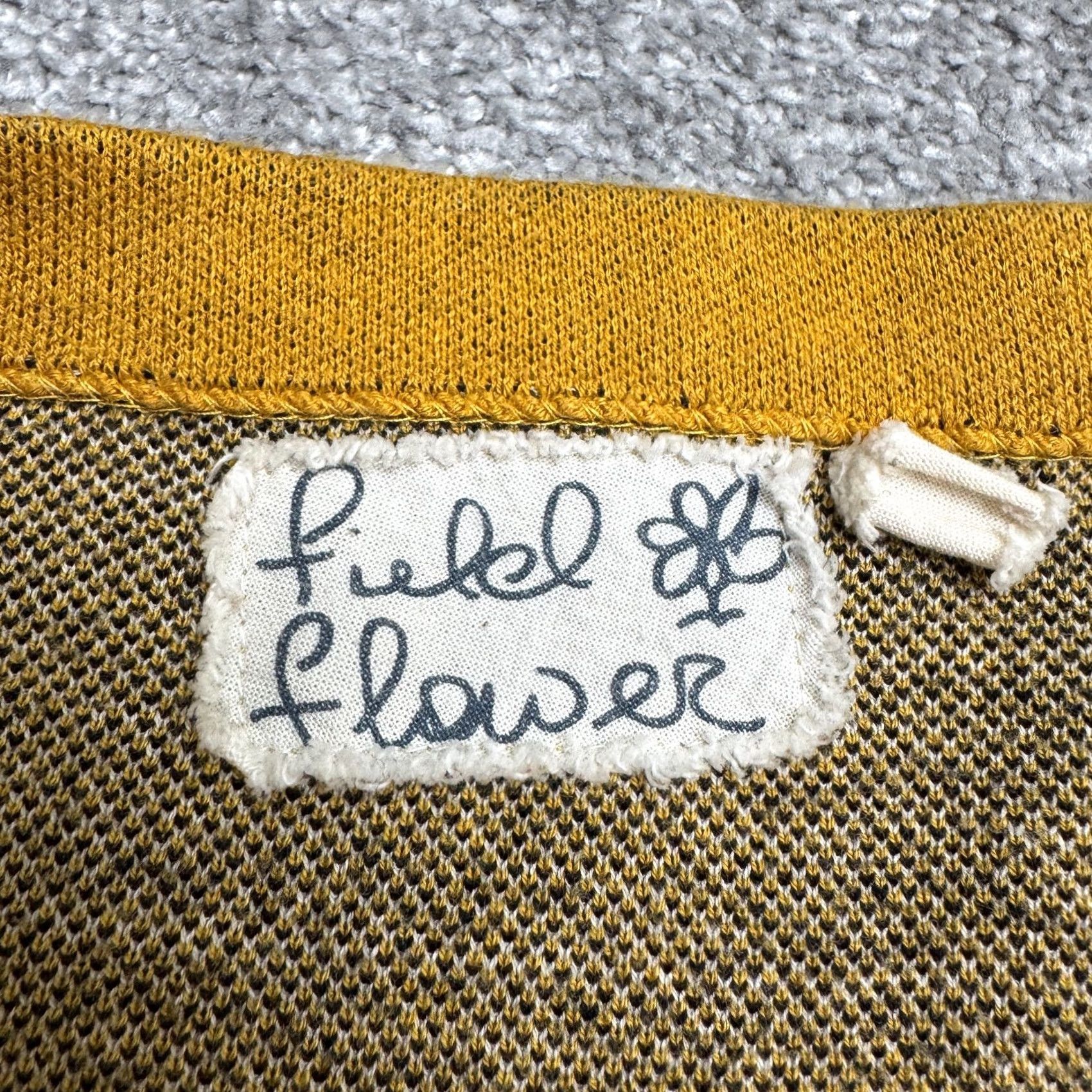 Anthropologie Anthropologie Field Flower Poppy Sweater Dress Womens M Yellow Silk Cotton Knit Dolman Sleeve Long Floral Vintage No Size M / US 6-8 / IT 42-44 - 4 Thumbnail