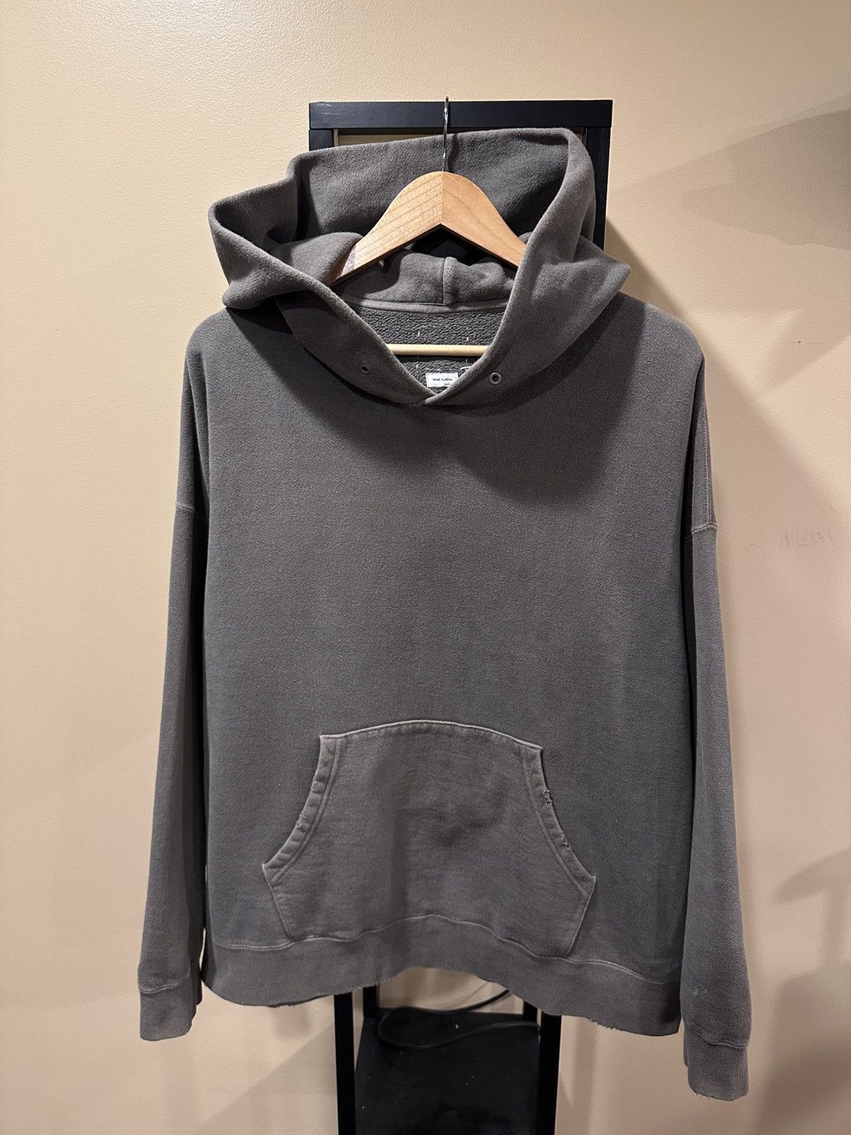 Japanese Brand Visvim Jumbo Olive Green Distressed Crash PO Faded Hoodie Size US XL / EU 56 / 4 - 16 Thumbnail