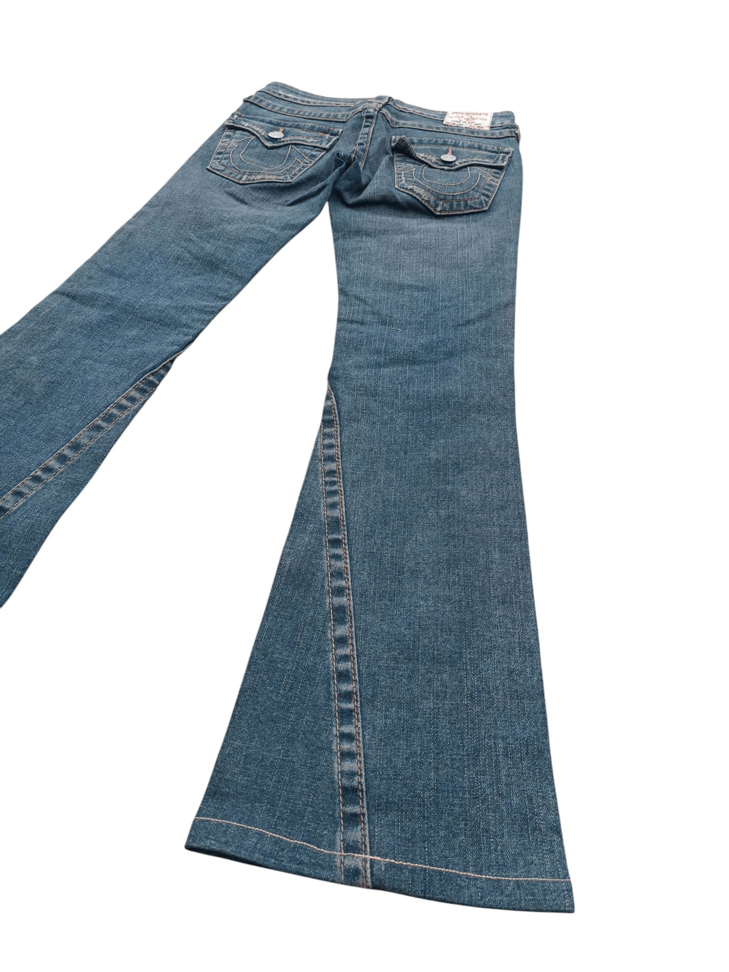 True Religion × Vintage VINTAGE FLARED TRUE RELIGION JOEY DISTRESSED DENIM TR018 Size US 27 - 4 Thumbnail