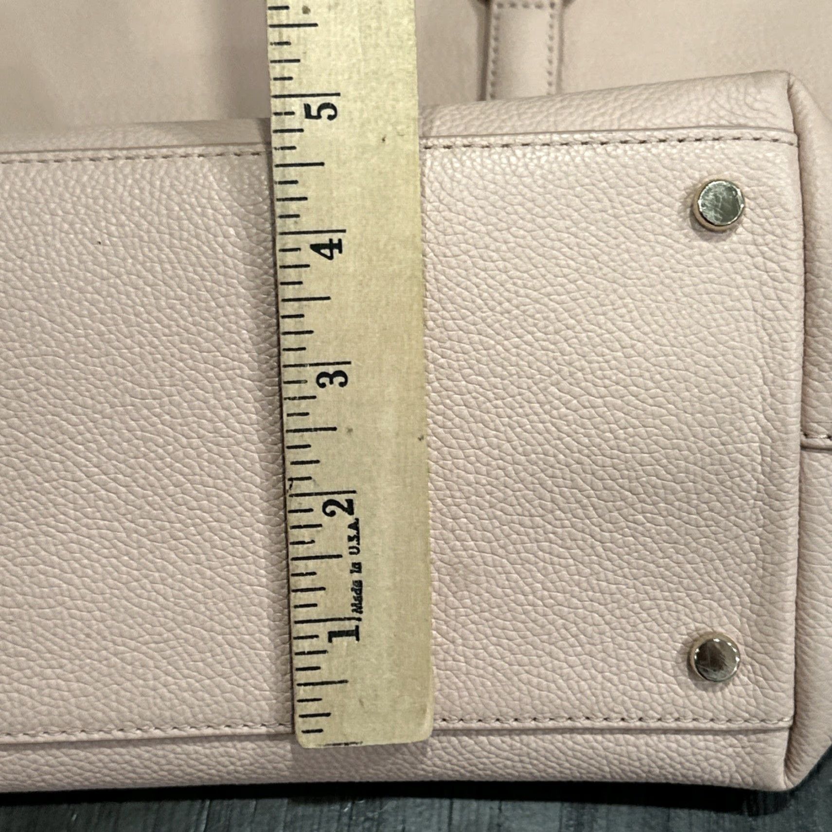 Vintage VINTAGE Kate Spade Larchmont Avenue Tote Leather Shoulder Bag Large Pink Dusty Pink - Logo Penny - Women’s, Pink Hardware, Zipper Closure Size ONE SIZE - 4 Thumbnail