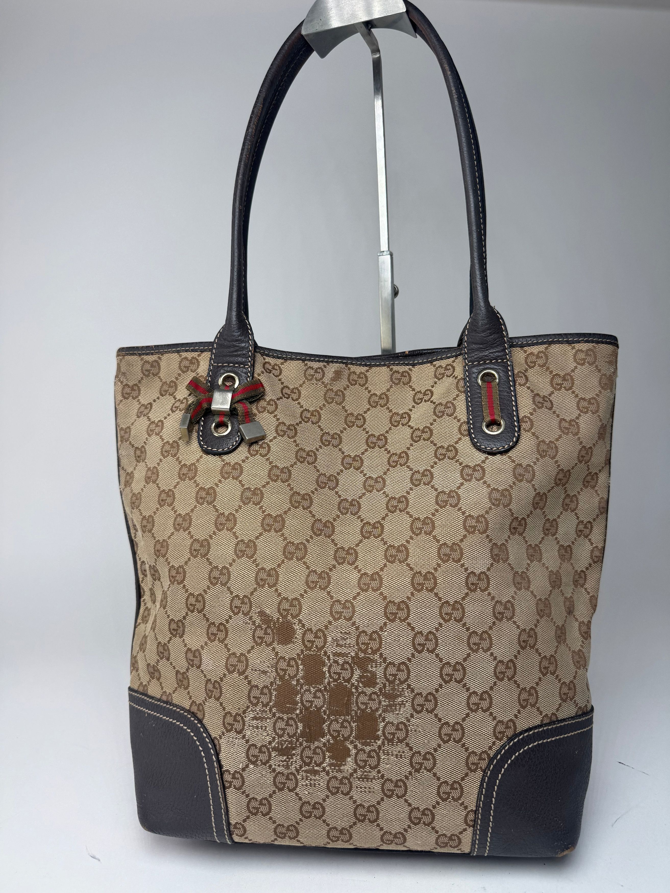 Gucci Vintage Monogram Leather Bag beige Brown Size ONE SIZE - 1 Thumbnail