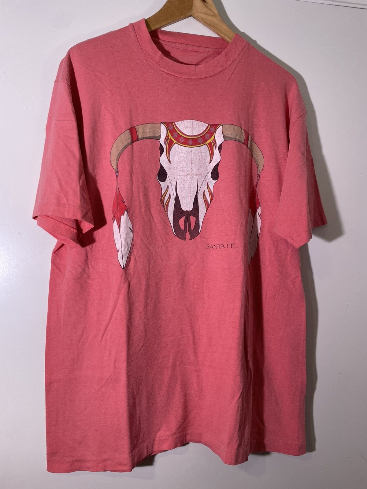 Vintage 90’s 2000’s Y2K VTG Vintage Santa Fe Animal Skull Tee Shirt Size US XL / EU 56 / 4 - 1 Thumbnail