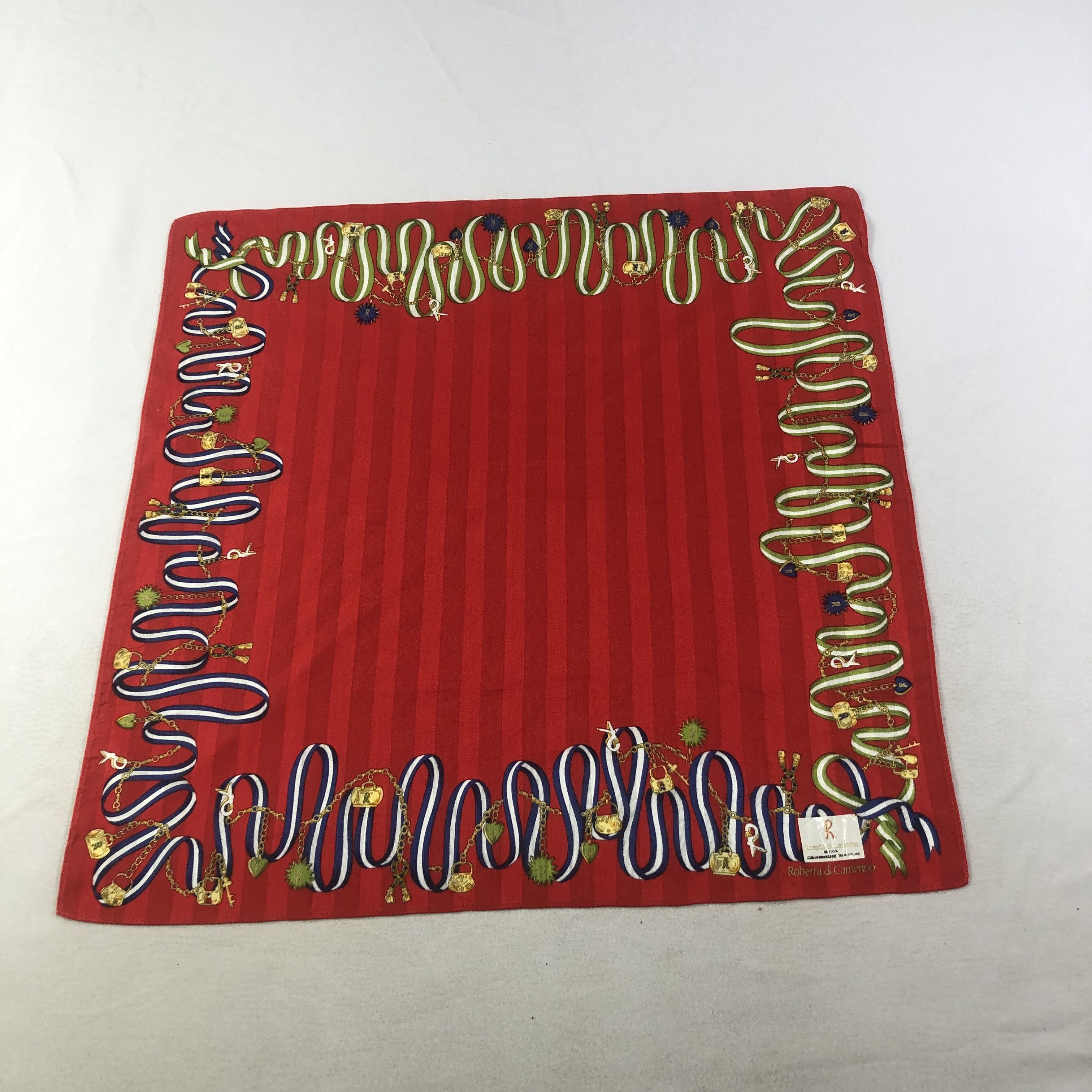 Roberta di Camerino × Vintage Roberta di Camerino Handkerchief Neckerchief Bandana H2303 Size ONE SIZE - 2 Thumbnail