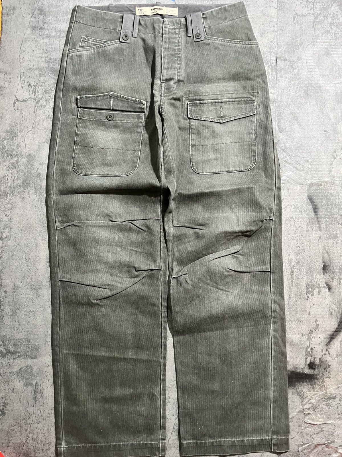 Express Vintage Express Corduroy Utility Pants Size US 34 / EU 50 - 1 Thumbnail