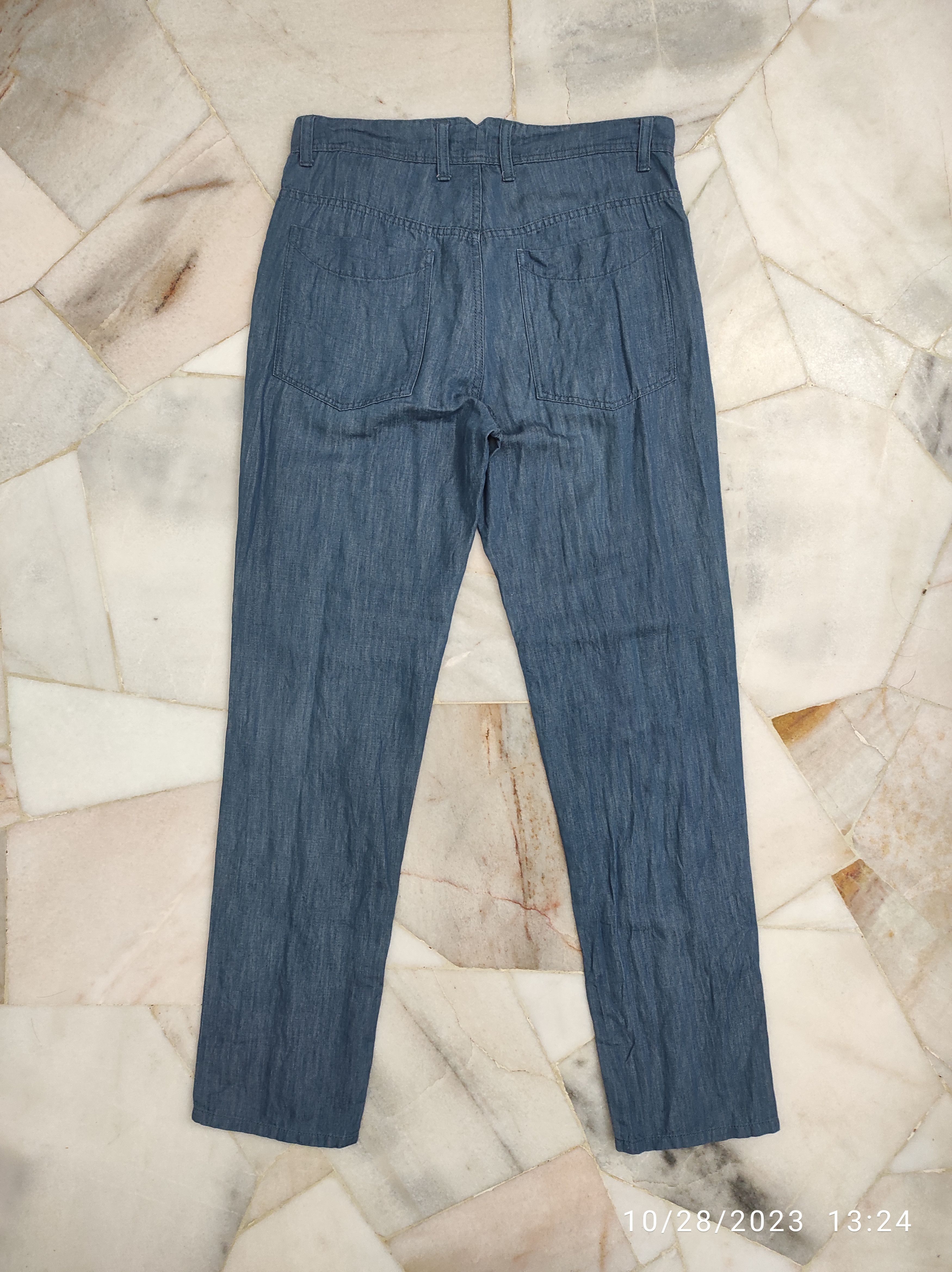 Katharine Hamnett London AW 1999 KATHERINE HAMNET LONDON COTTON LINEN PANTS Size US 31 - 2 Thumbnail