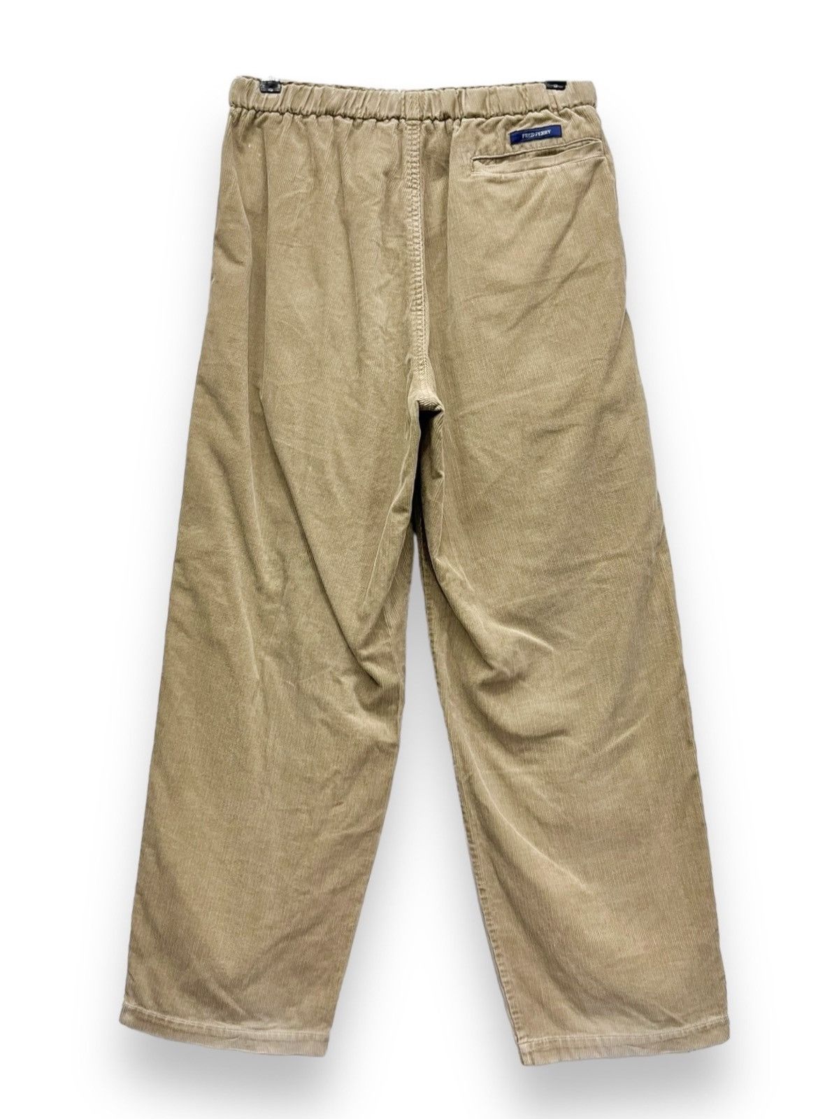 Fred Perry 🔥Vintage FRED PERRY Corduroy Elastic Waist Easy Fit Pants Size US 30 / EU 46 - 6 Thumbnail