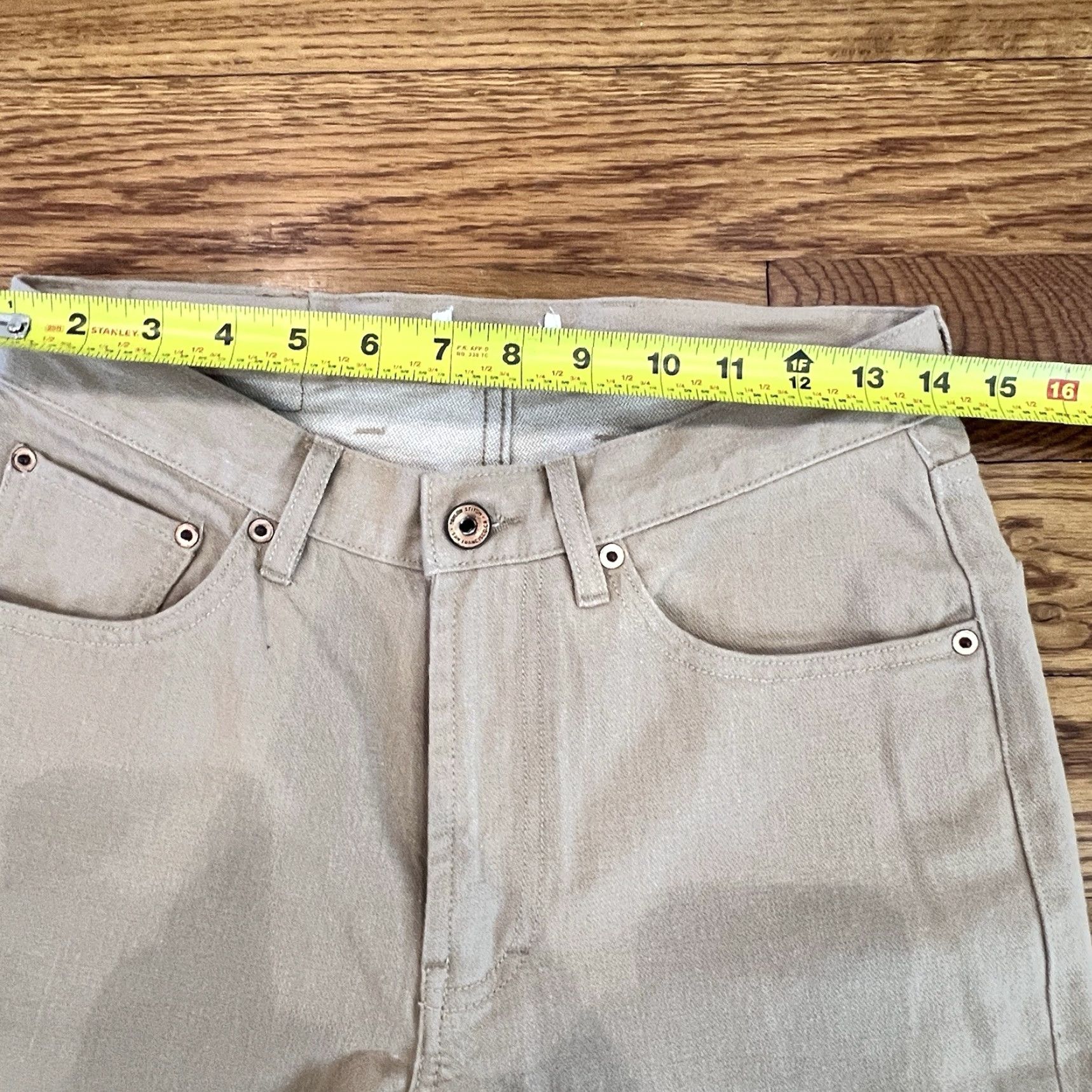 Taylor Stitch Taylor Stitch Men Slim Denim Jean Organic Cotton 28x32 Patch Wash Selvage 5-Pocket Zipper Button Slim Rise Mid Regular Denim Jeans Mens Size US 28 / EU 44 - 5 Thumbnail