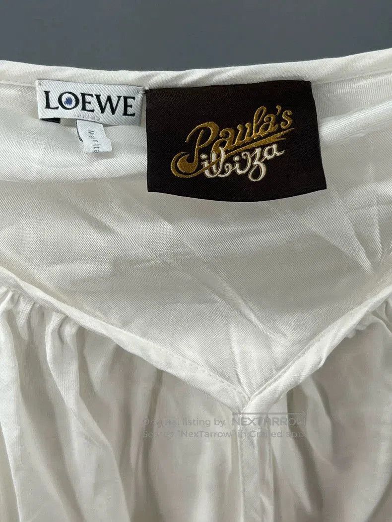 Loewe LOEWE White Linen Sling Dress. Size US XS / EU 42 / 0 - 4 Thumbnail