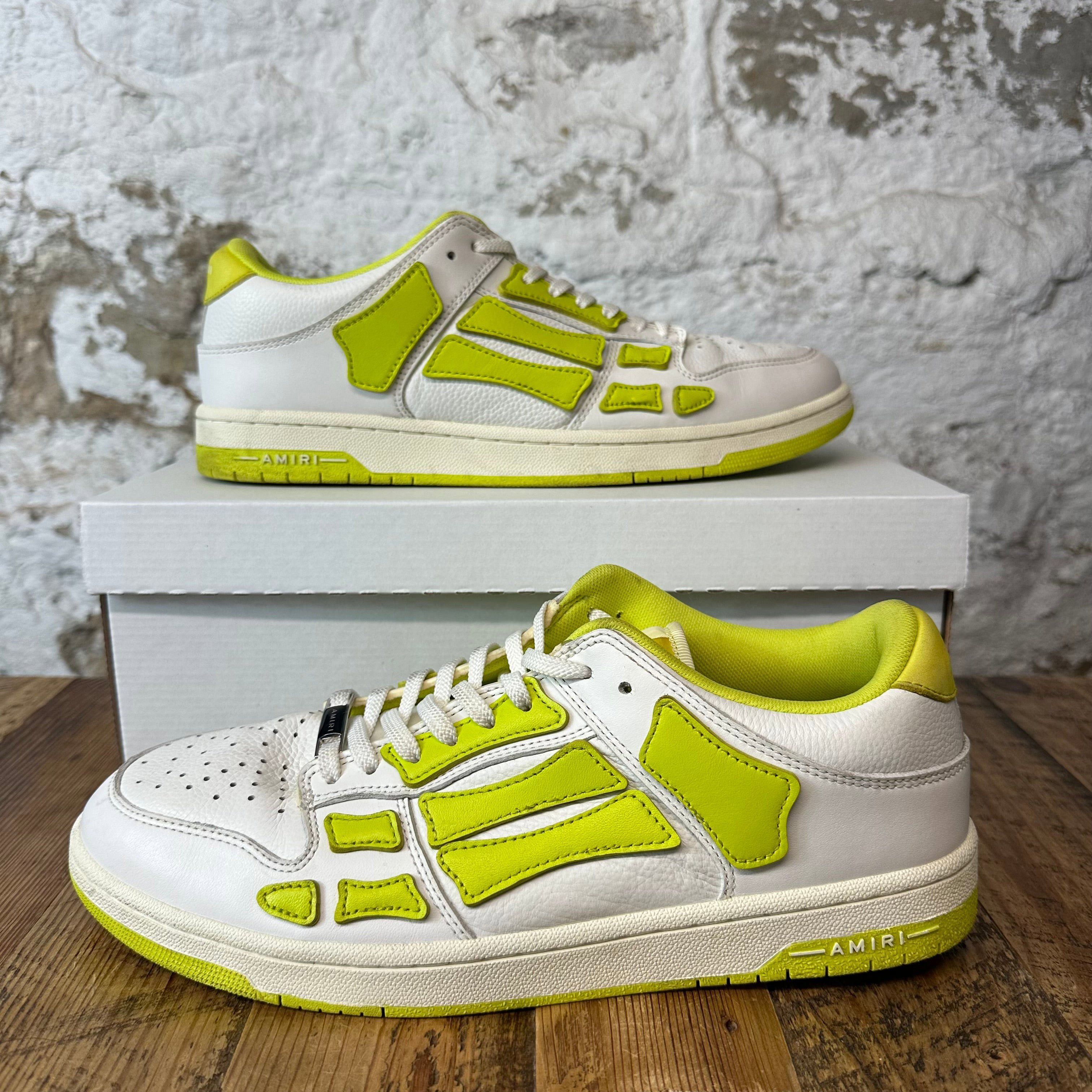 Amiri Amiri Neon Skeleton White Low Sneaker Sz 12 (45) Size US 12 / EU 45 - 1 Thumbnail