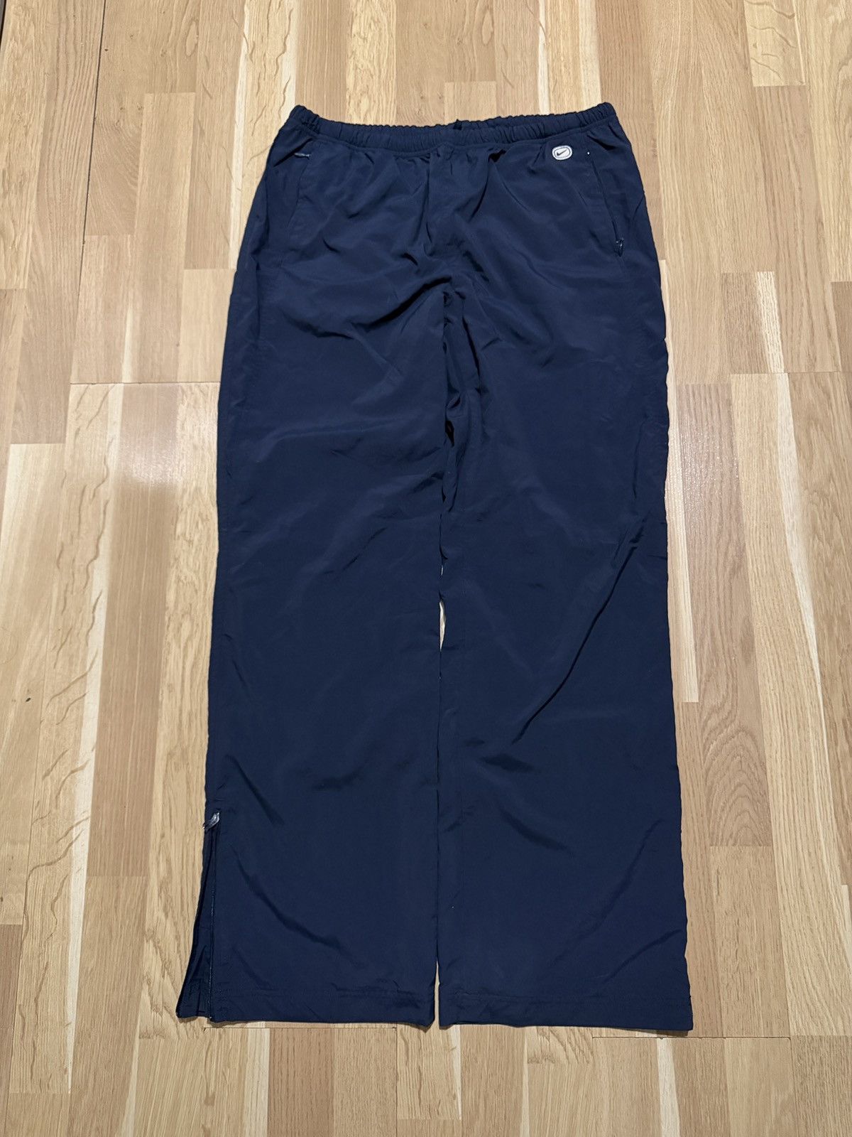 Nike Nike vintage nylon pants drill hype y2k wide blue 2000s Size US 34 / EU 50 - 2 Thumbnail
