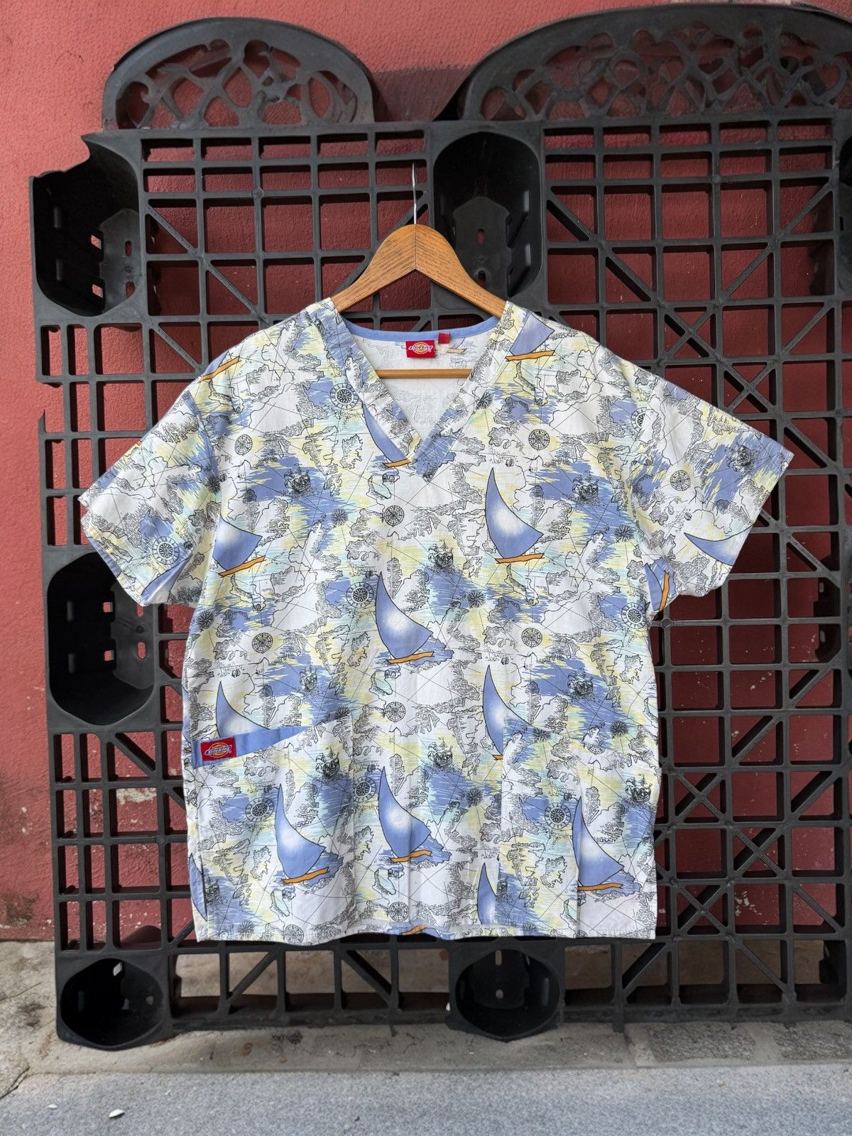Dickies Workshirt Nurse Dickies Maps Ocean Sail Printed Size US M / EU 48-50 / 2 - 1 Thumbnail