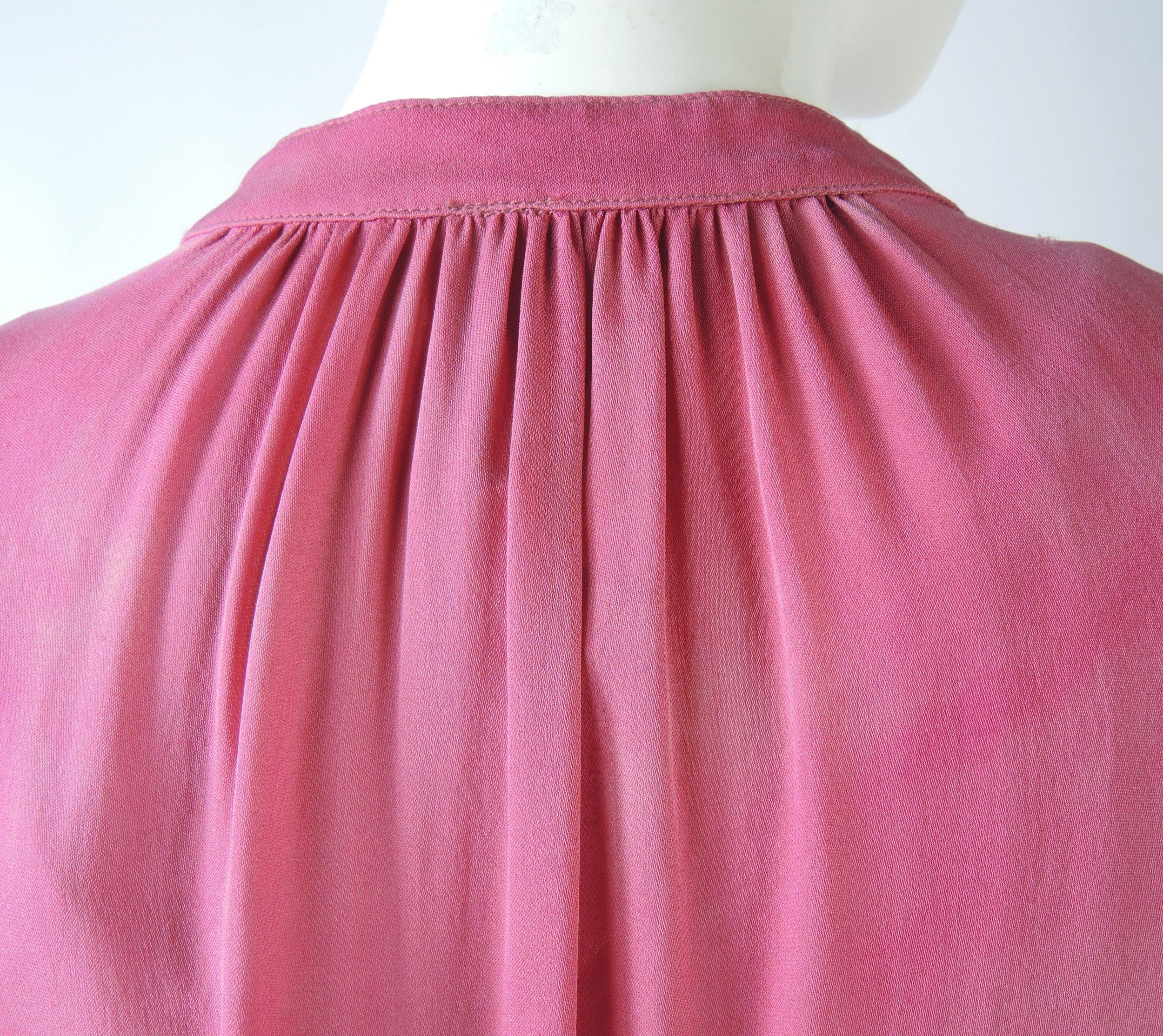 o1smst1ft0424 Peasant Dress in Pink & Orange