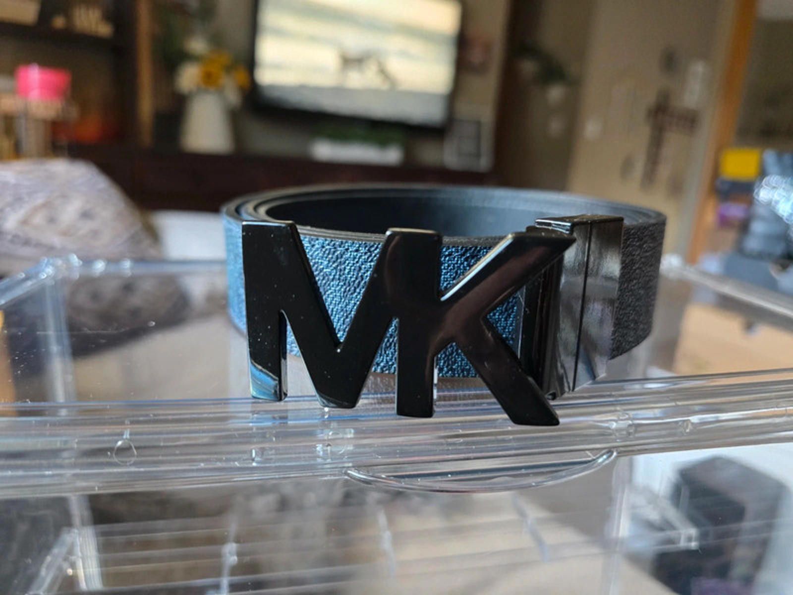 Michael Kors Michael Kors Reversible Logo Buckle Belt Size ONE SIZE - 3 Thumbnail