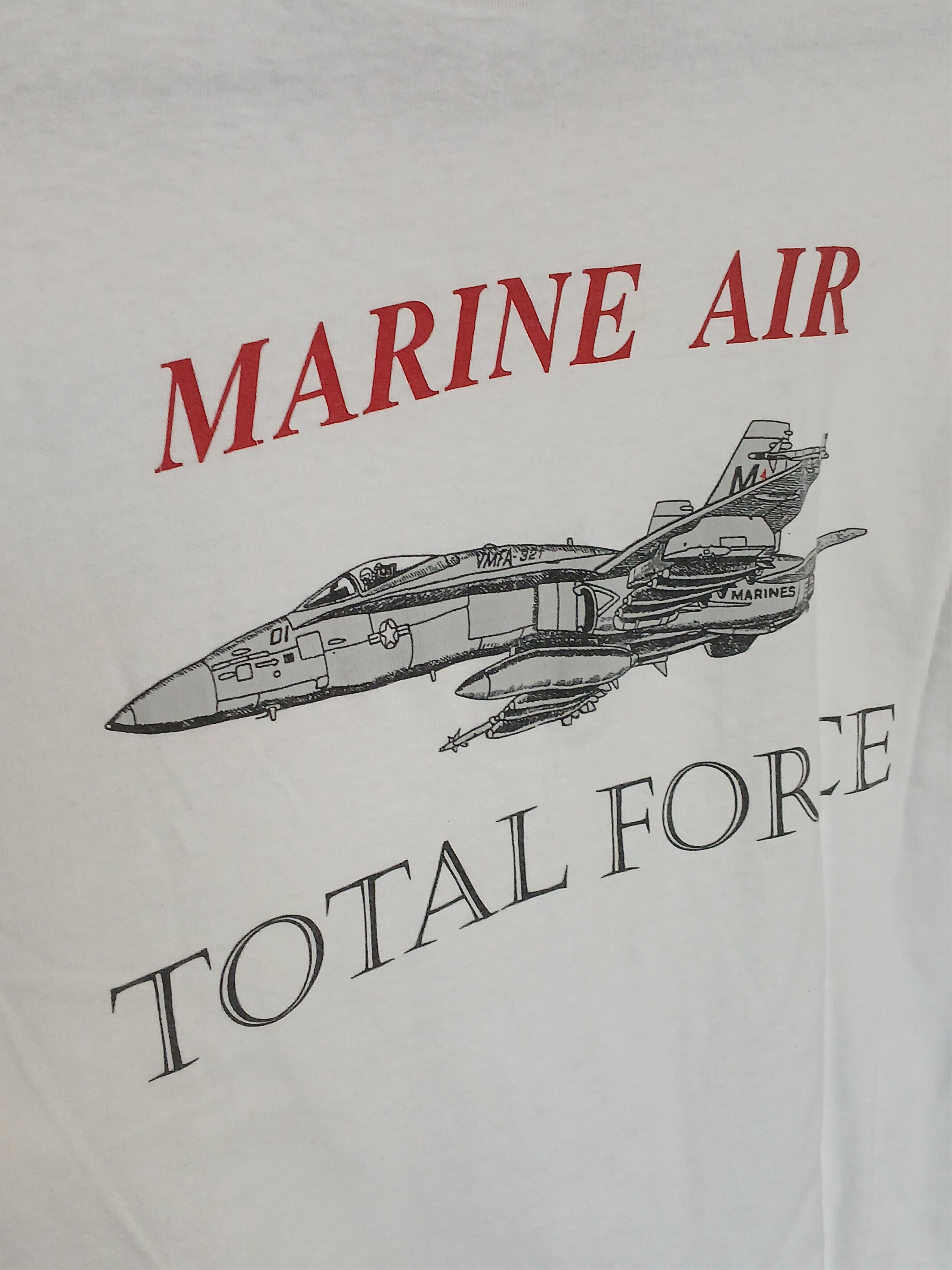 Vintage VMFA - 321 Hell's Angels T-Shirt Size US L / EU 52-54 / 3 - 3 Thumbnail