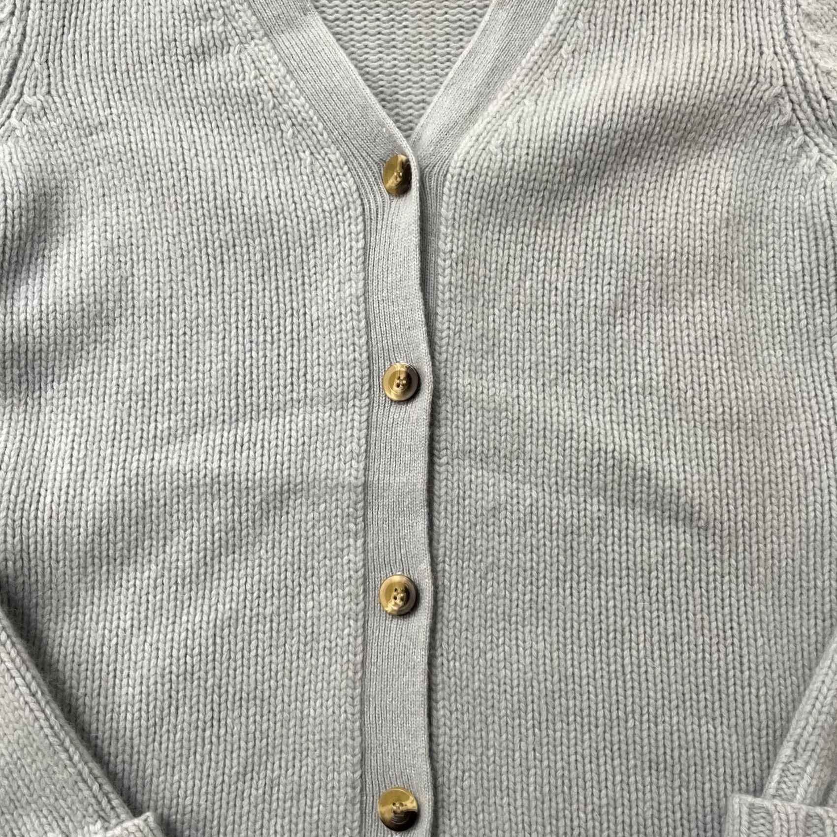 Vintage Mimi Maternity Gray Wool Cardigan Small Knit Size S / US 4 / IT 40 - 2 Thumbnail