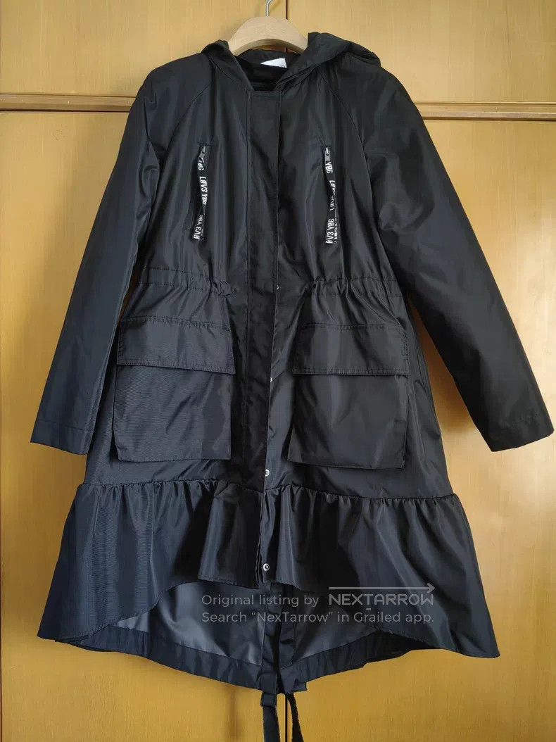 Other Valentino Black ruffled trench coat Size S / US 4 / IT 40 - 1 Thumbnail