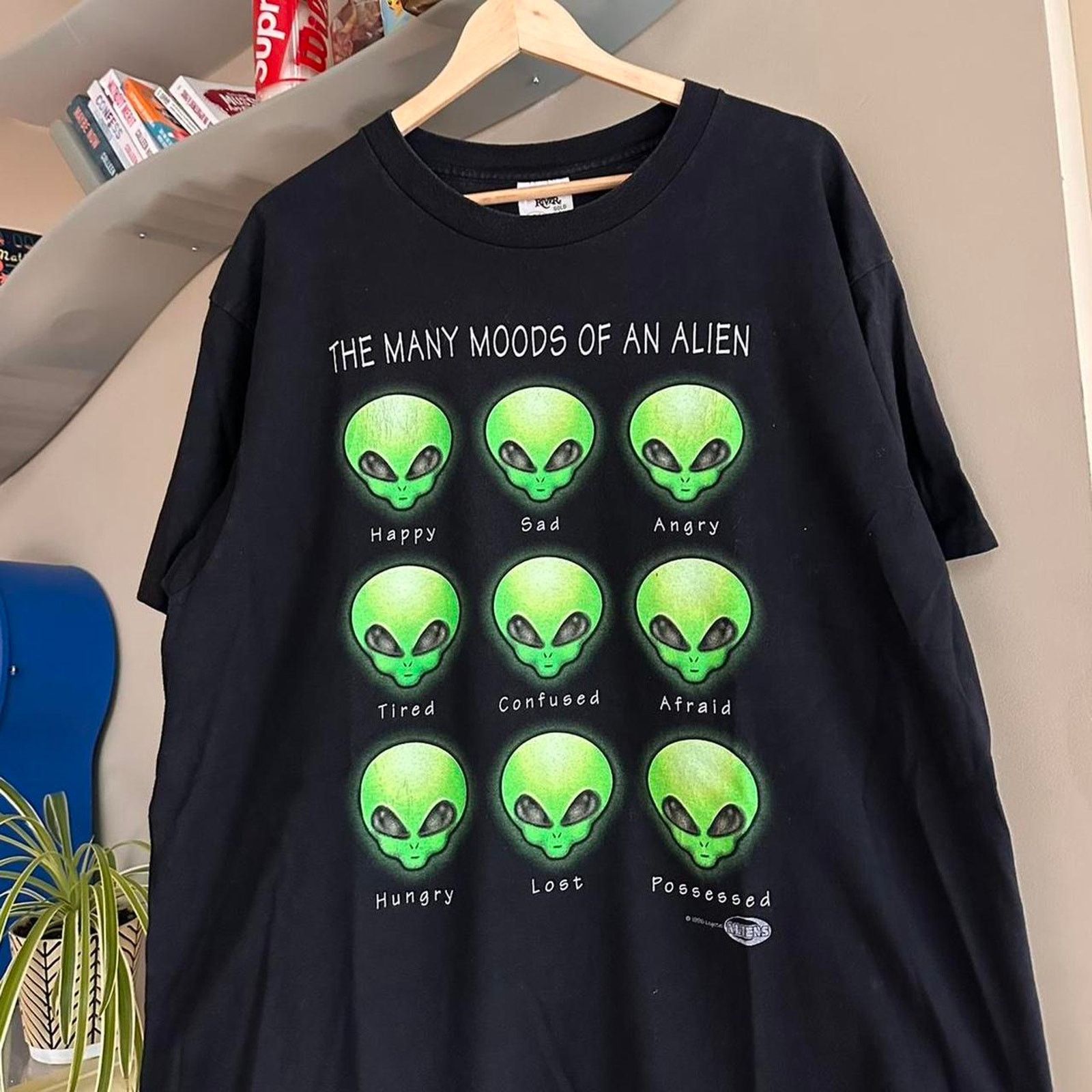 Nickelodeon × Vintage Vintage 1996 The Many Moods of an Alien Shirt Size US XL / EU 56 / 4 - 2 Thumbnail