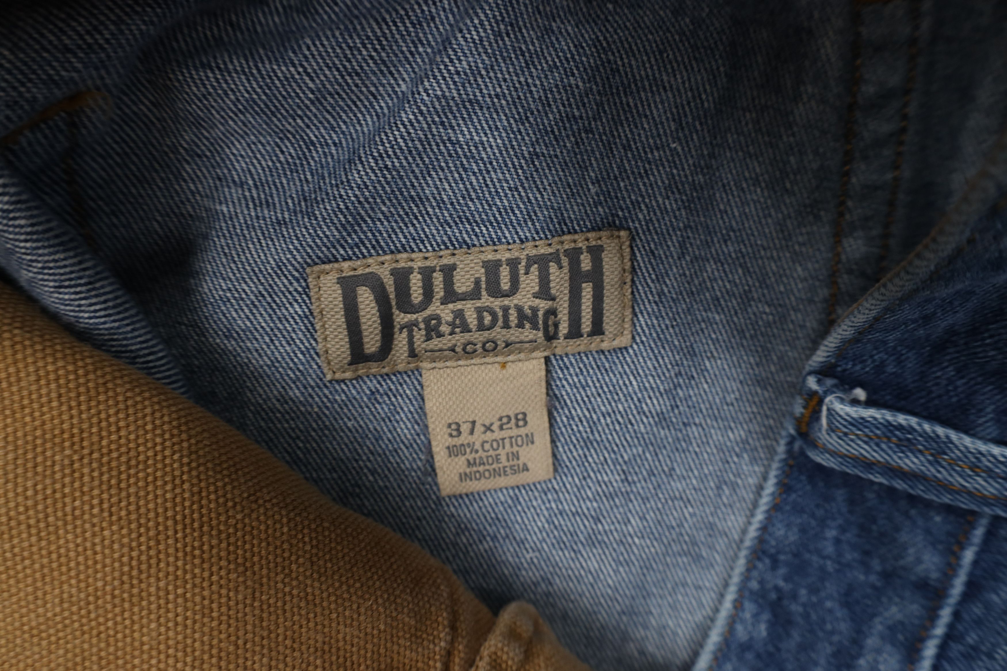 Duluth Trading Company Duluth Trading Co Workwear Wide Leg Denim Jeans Cotton Size US 37 - 7 Thumbnail