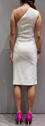 Tom Ford o1loc1c0924 AB3246 Midi Dress in White Size XS / US 0-2 / IT 36-38 - 3 Thumbnail