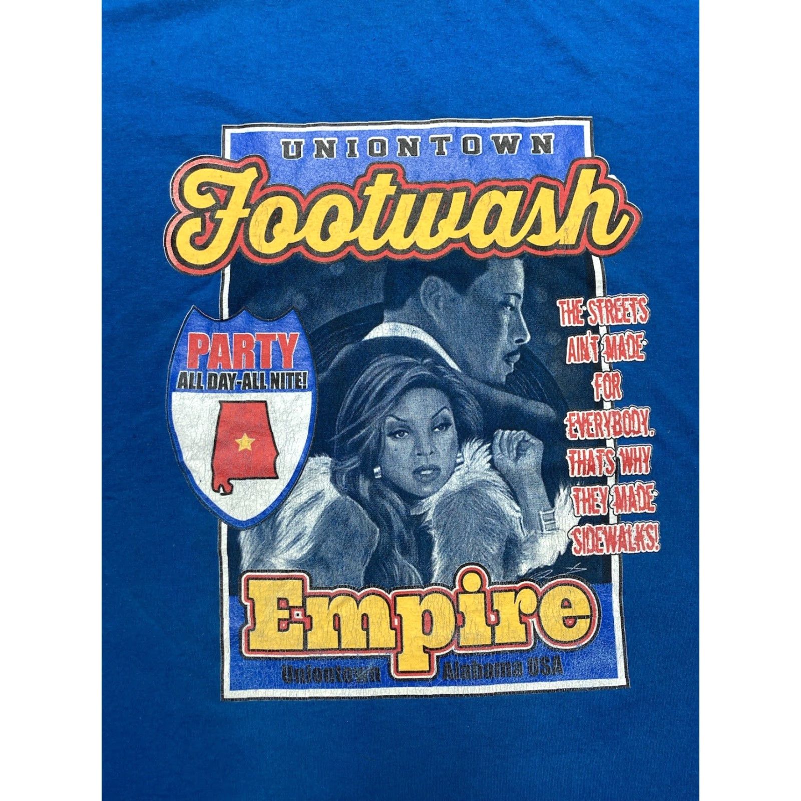 Vintage VINTAGE All T-Shirt Footwash Alabama Hip Hop RAP Freaknik All The Way Up XXL Blue Mens 2XL Shirt Graphic Size US XXL / EU 58 / 5 - 2 Thumbnail