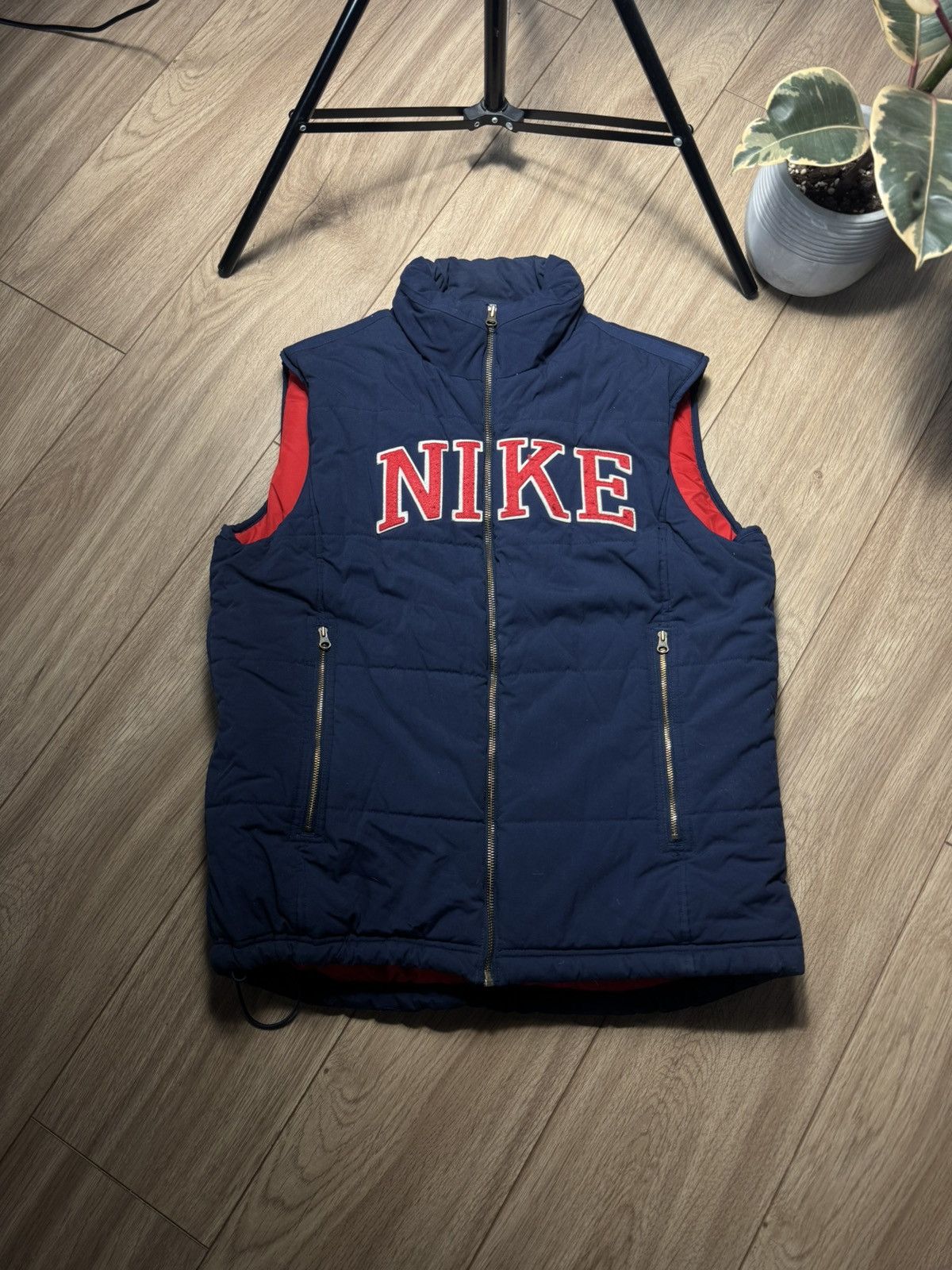 Nike 00s Nike BigLogo Central Outdoor Streetwear y2k Rare Vest Size US S / EU 44-46 / 1 - 1 Thumbnail