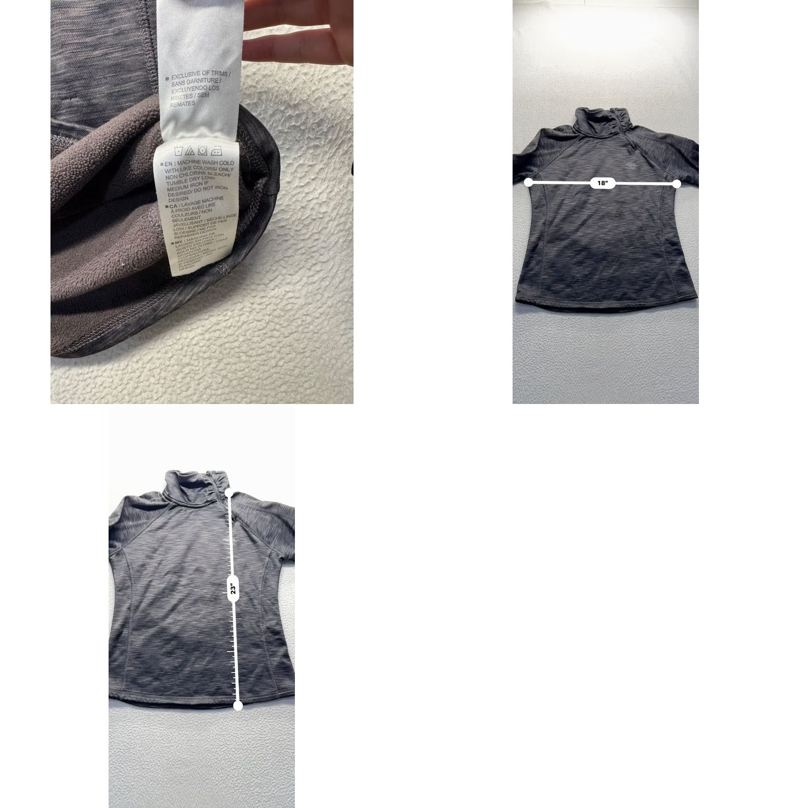 Umbro Umbro Sweatshirt Gray 1/4 Zip Pullover M Unisex Adults Size M Size US M / EU 48-50 / 2 - 8 Thumbnail