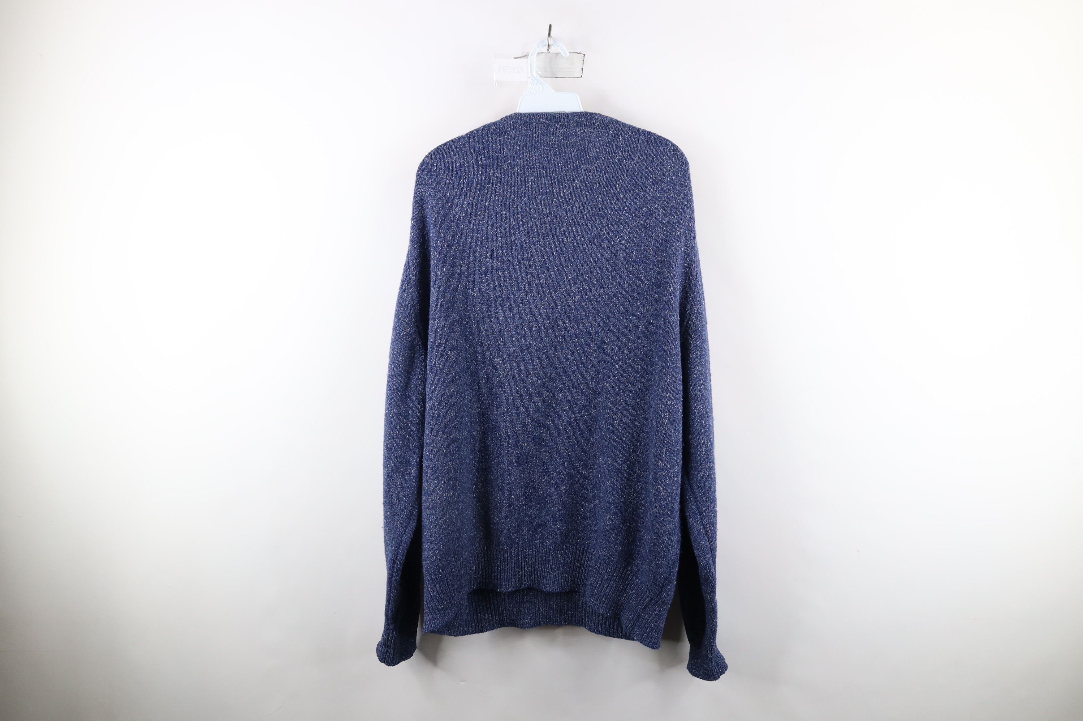 Vintage Vintage 90s Streetwear Silk Blend Knit Sweater Heather Blue Size US XL / EU 56 / 4 - 10 Thumbnail