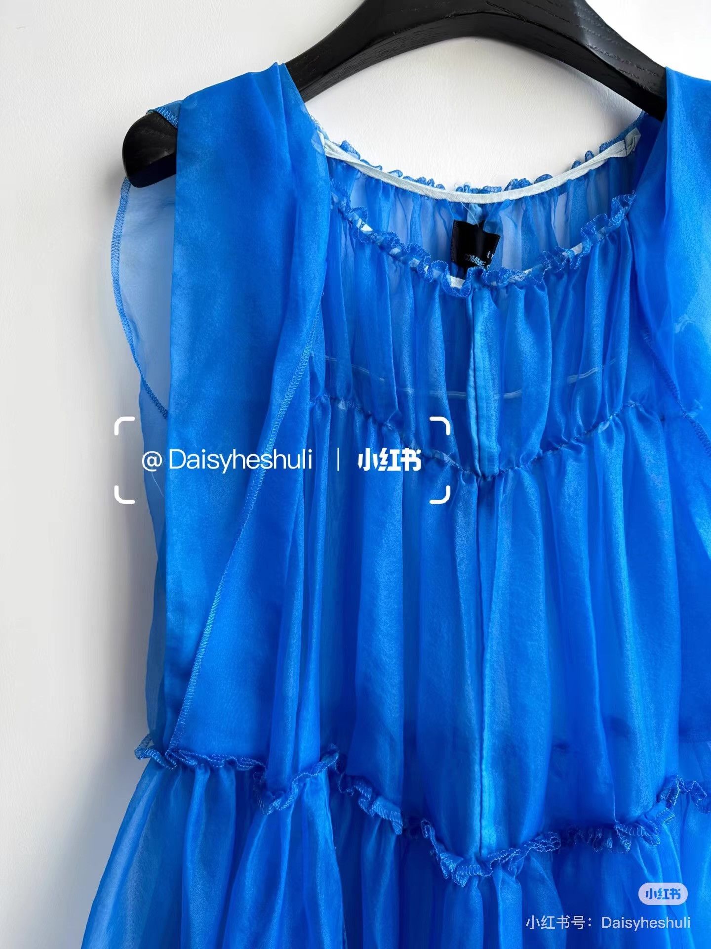 Comme des Garcons Comme des Garçons CDG Tricot Blue Lace Tulle Dress Ｑ24 Size M / US 6-8 / IT 42-44 - 3 Thumbnail