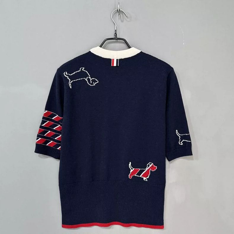 Thom Browne Thom Browne Sausage dog wool knit short sleeves Size US XS / EU 42 / 0 - 3 Thumbnail