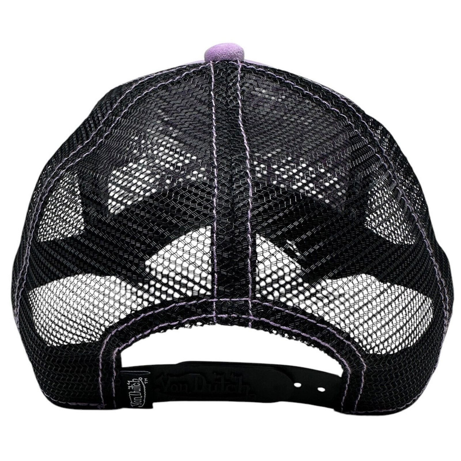 Von Dutch Von Dutch Trucker Hat Light Purple Velvet Snapback Cap Size ONE SIZE - 6 Thumbnail