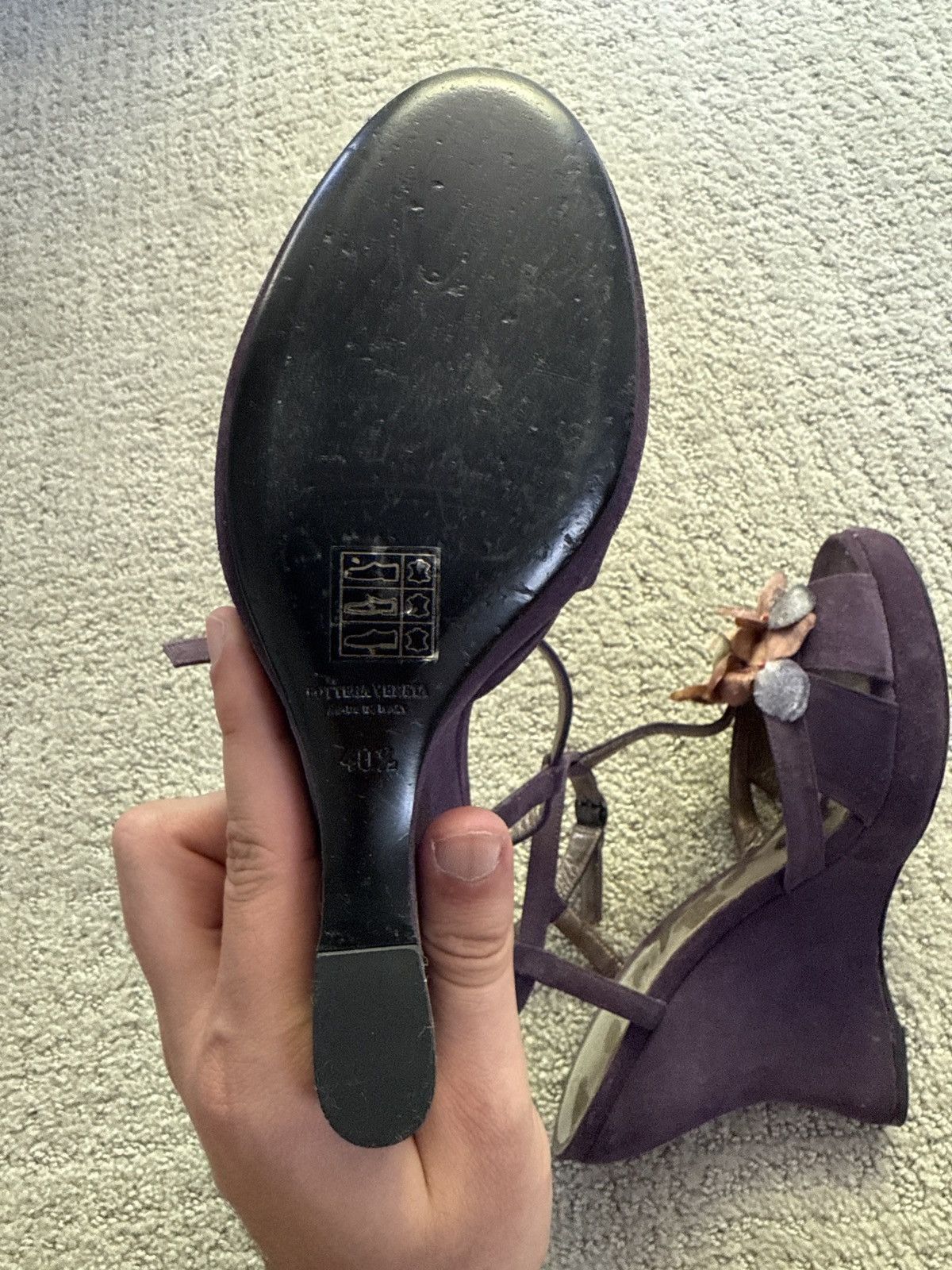 Bottega Veneta Bottega Veneta Floral Heels Vintage Size US 10.5 / IT 40.5 - 1 Thumbnail