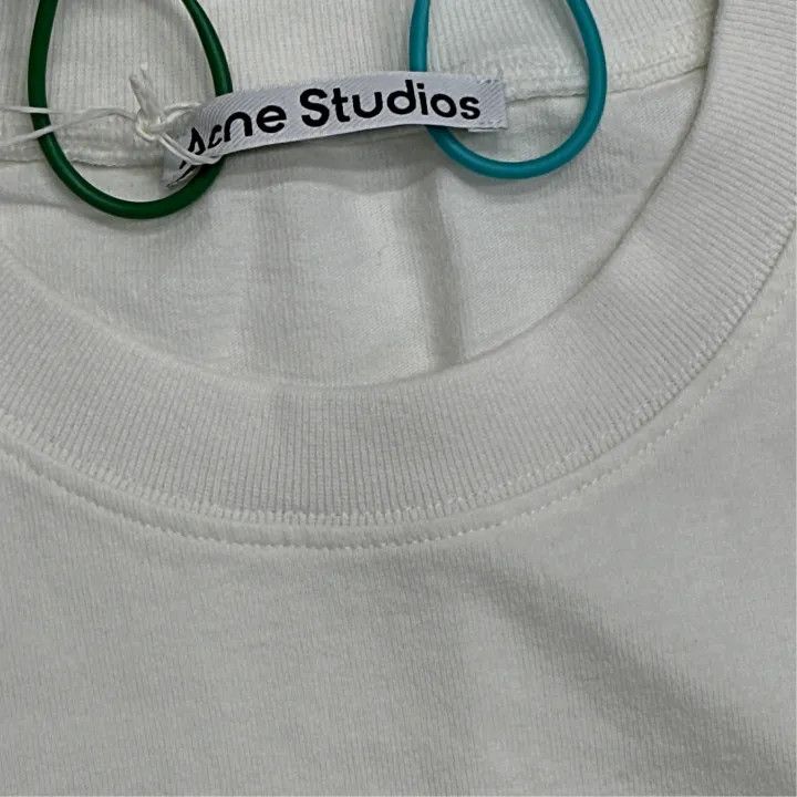 Acne Studios Acne Studios White Cotton Short Sleeve T-Shirt Size US S / EU 44-46 / 1 - 1 Thumbnail