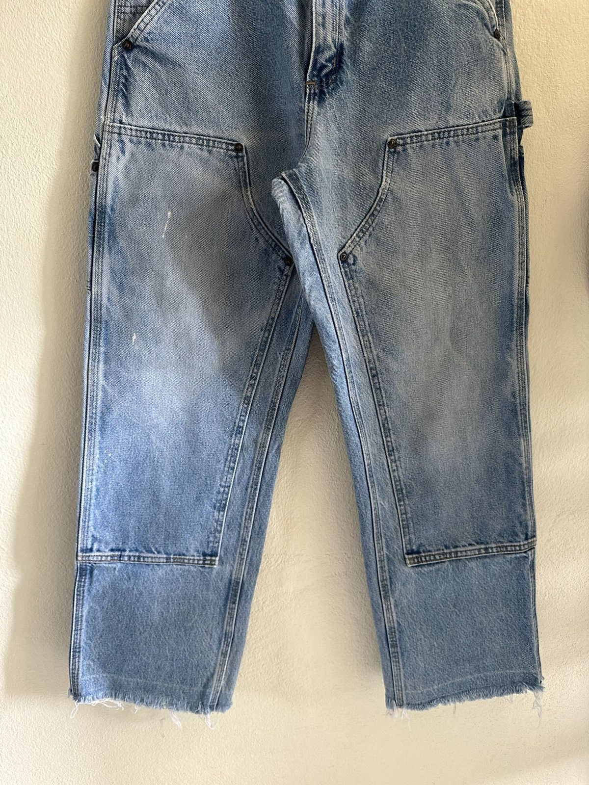 Carhartt (29x29) Vintage Faded Carhartt Double Knee B73 DST Size US 29 - 4 Thumbnail