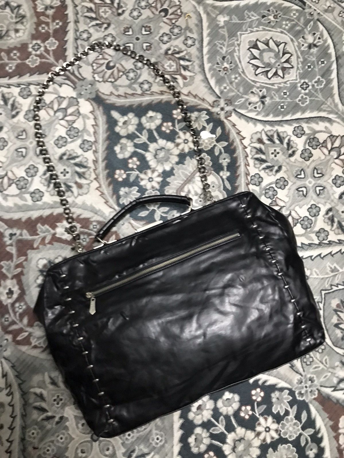 Jean Paul Gaultier × Vintage 1990s Jean Paul Gaultier Studded Bag Size 30 - 1 Thumbnail