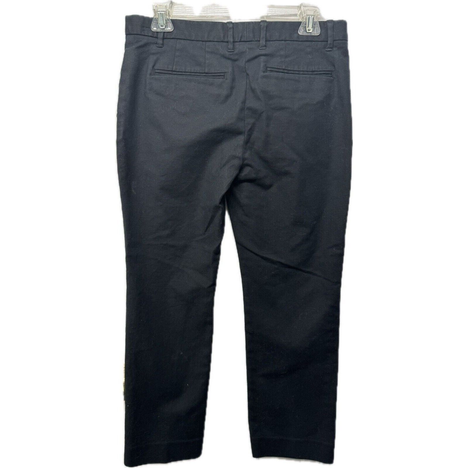 Gap GAP Women's Black Tailored Crop Pants Slacks Stretch - 6R Size 28" / US 6 / IT 42 - 2 Thumbnail