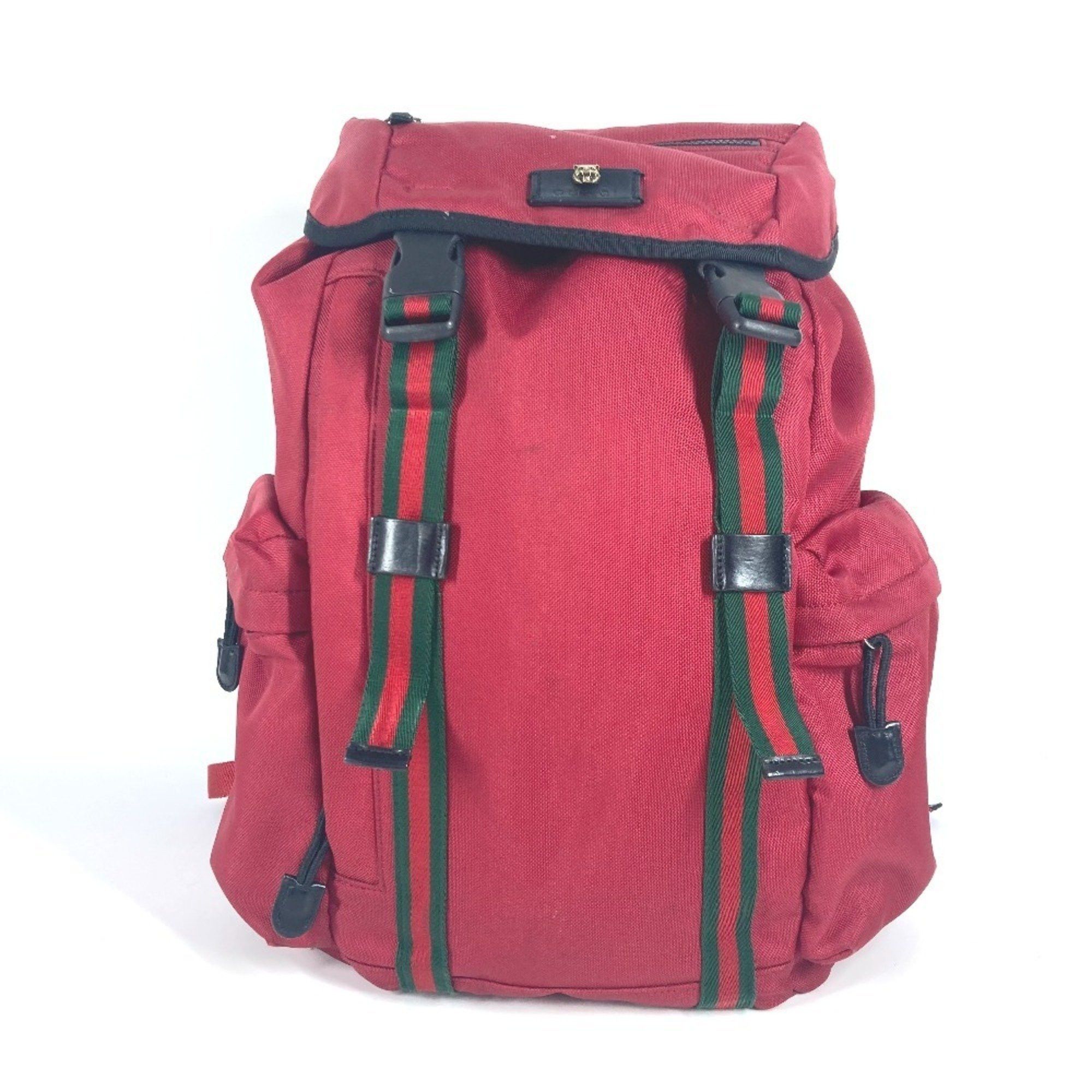 GUCCI Backpack Rucksack/Daypack 019.0302 Nylon Canvas Black 2way Double Unisex Gucci GUCCI Backpack Rucksack/Daypack 019.0302 Nylon Canvas  main image 2