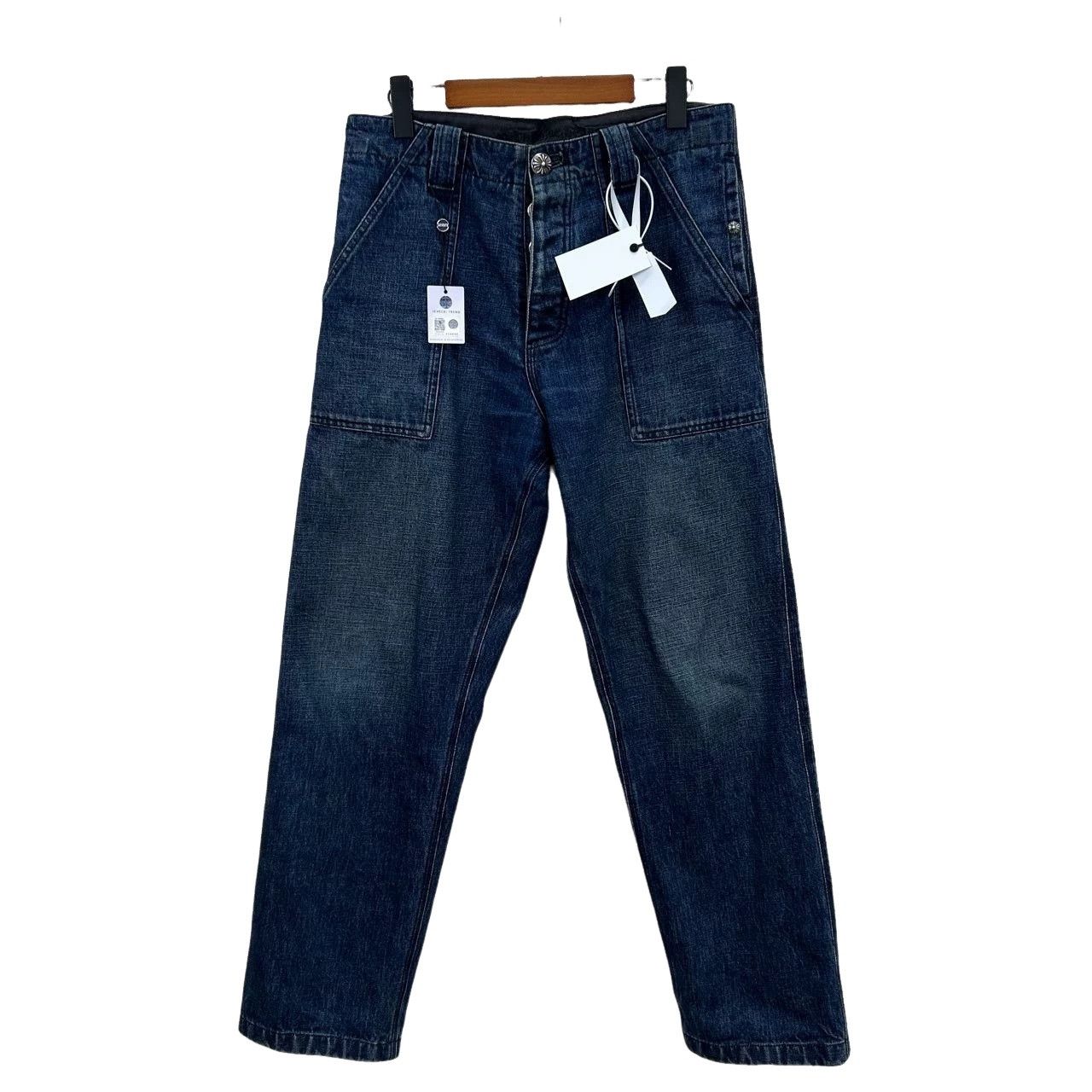Chrome Hearts Chrome Hearts Washed Denim Jeans Size 32 Size US 32 / EU 48 - 1 Thumbnail