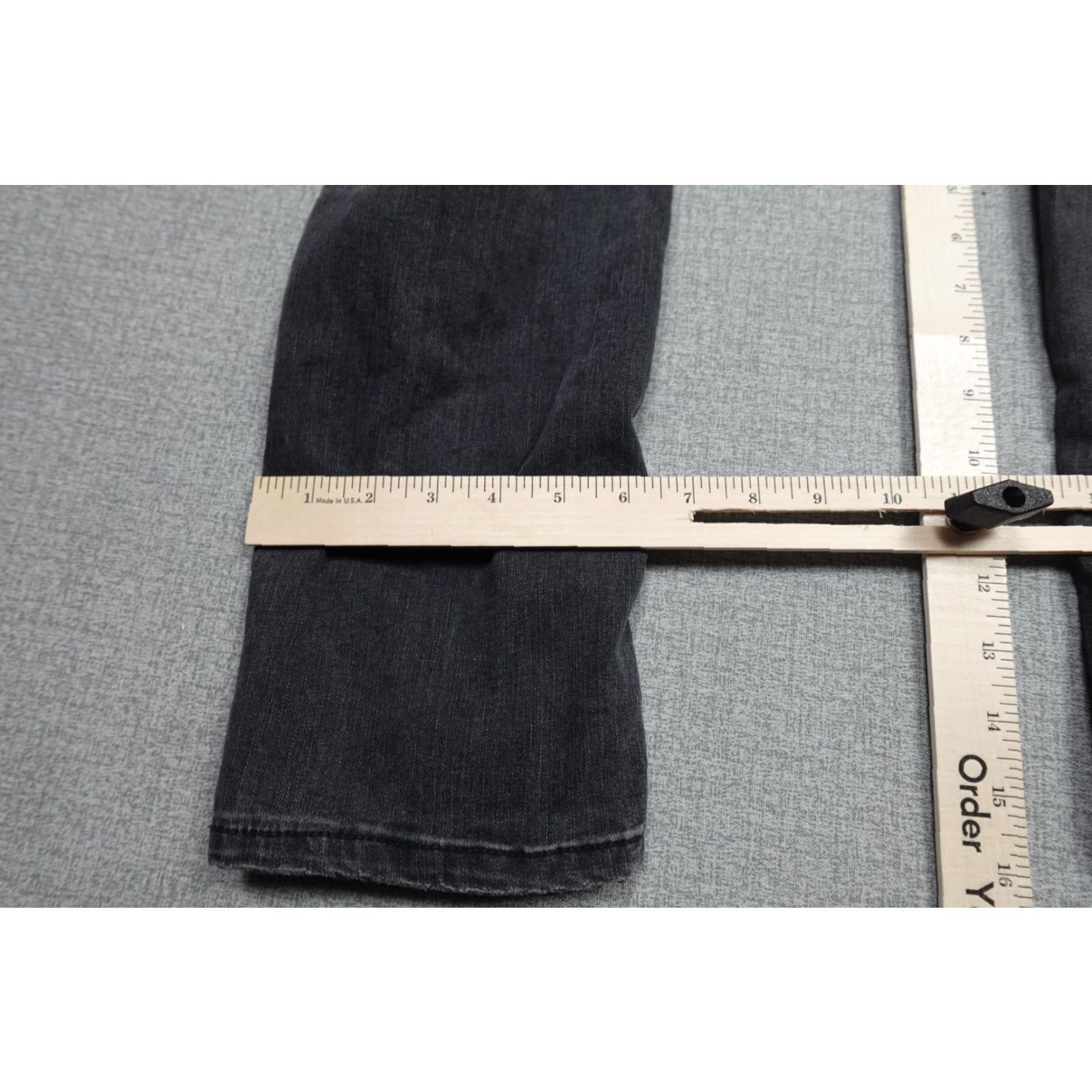 MONFRERE Monfrère Greyson Skinny Jeans Mens 34x32 Gray Distressed Ripped Knees Denim Size US 34 / EU 50 - 5 Thumbnail