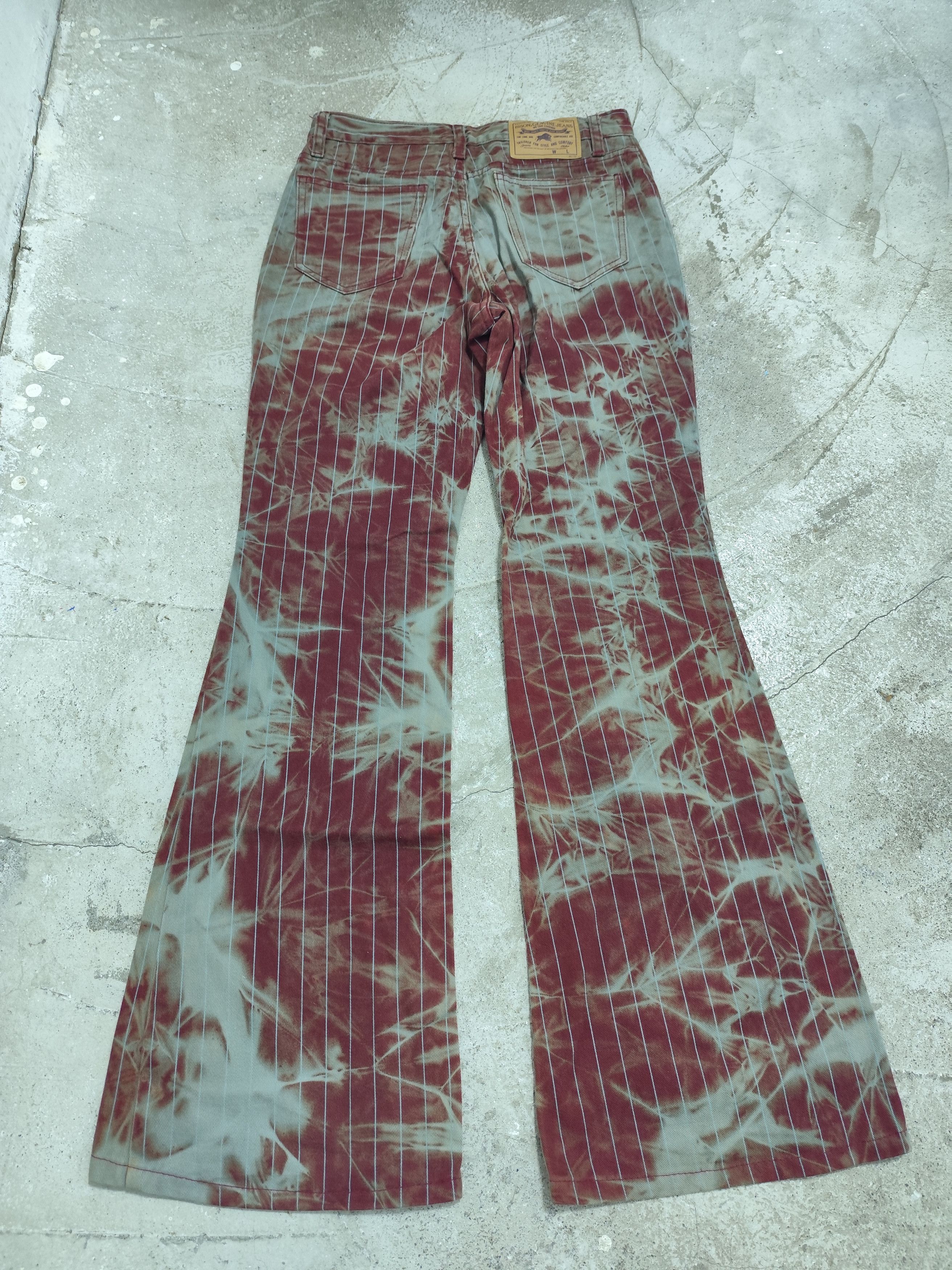 Japanese Brand Ifsixwasnine style Vintage Bison super Flared AOP washed Size US 28 / EU 44 - 6 Thumbnail