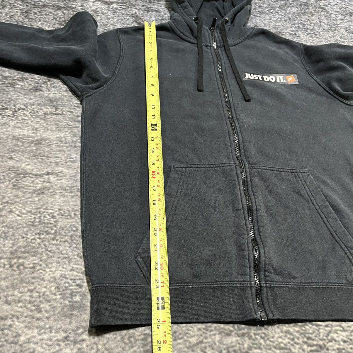 Nike Y2K Nike Just Do It Zip Up Hoodie Swoosh Black Medium Size US M / EU 48-50 / 2 - 10 Thumbnail