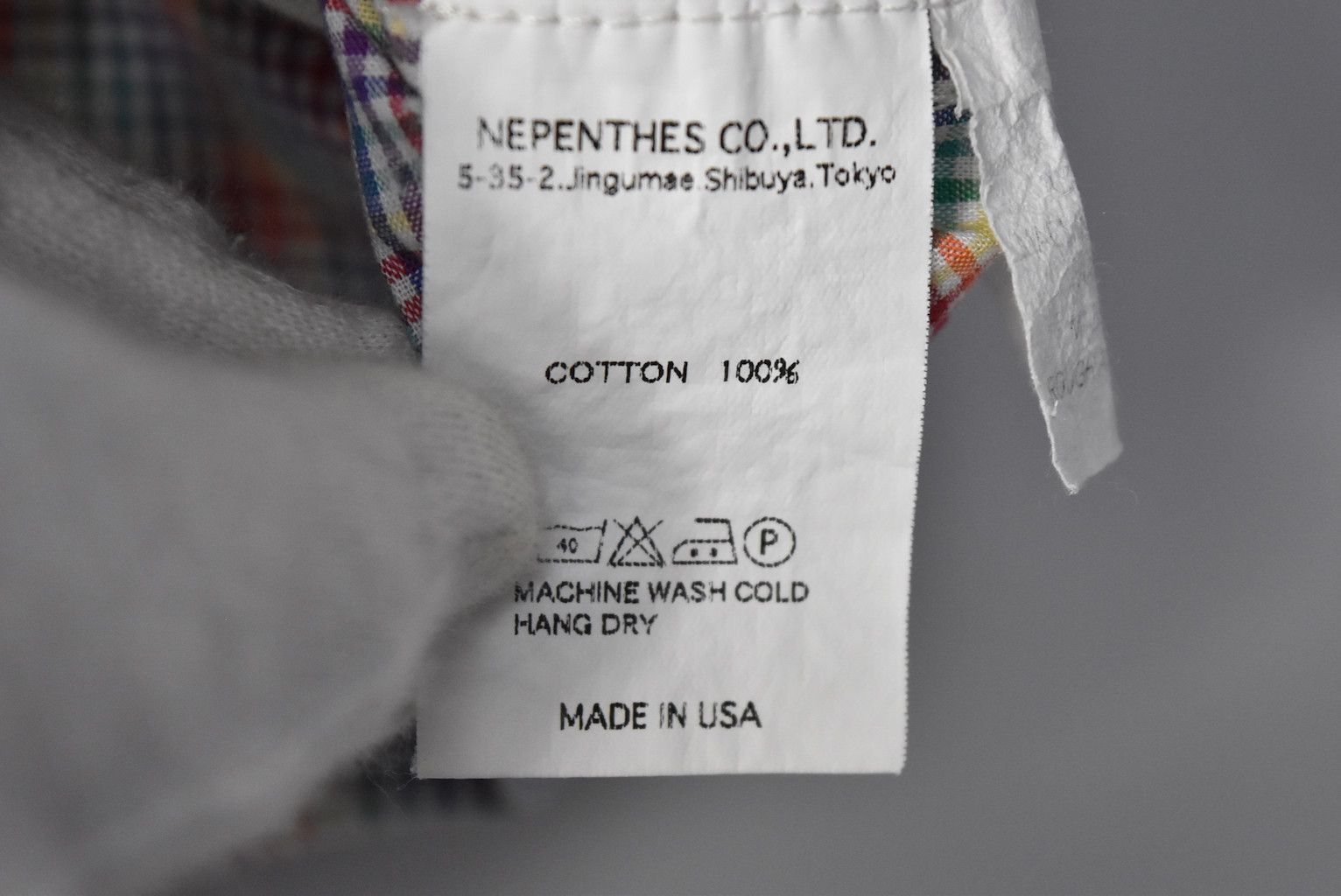 Nepenthes color check shirt 22791 - 0454 50 Size US M / EU 48-50 / 2 - 7 Thumbnail